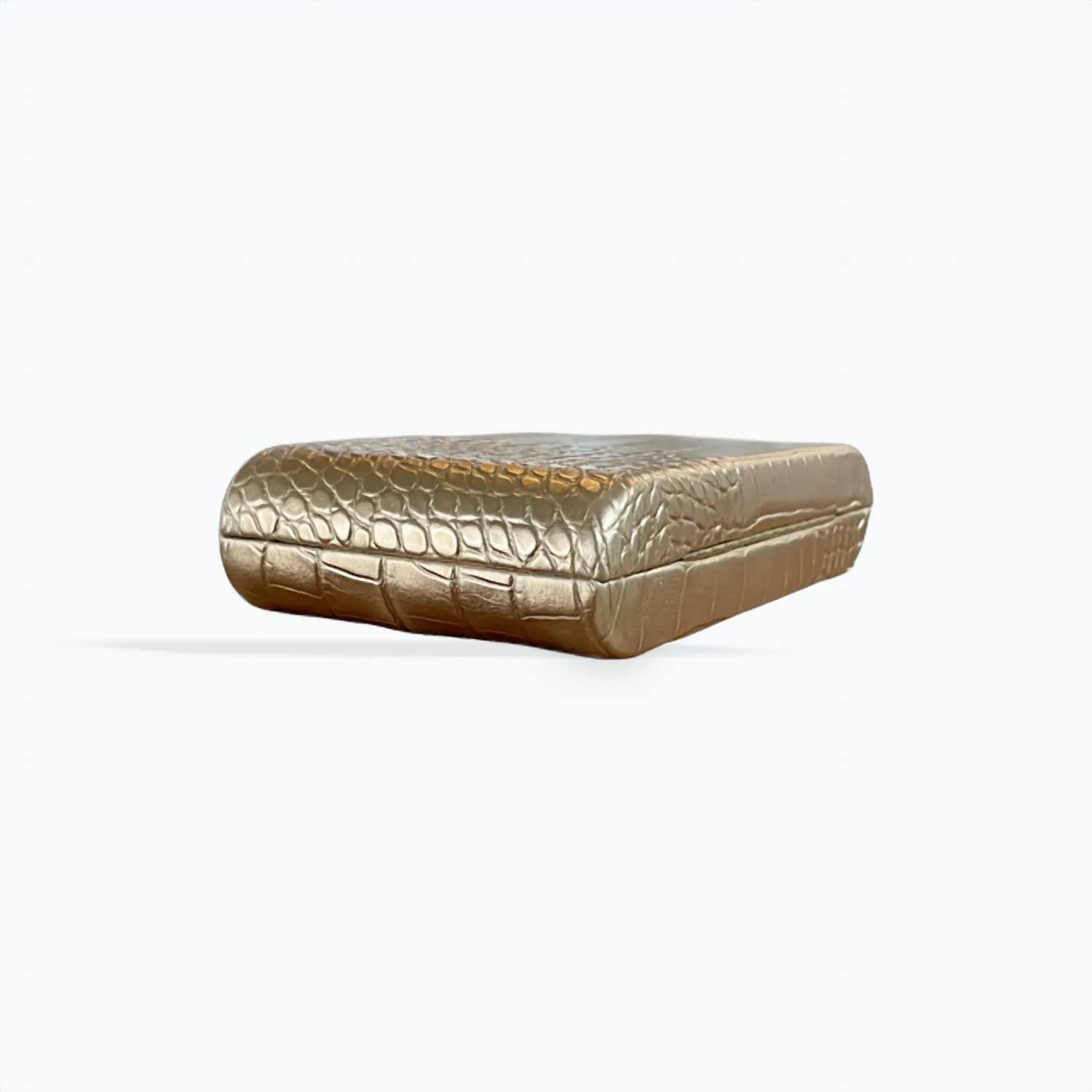 42 Gold - Women's Croc Embossed Clutch