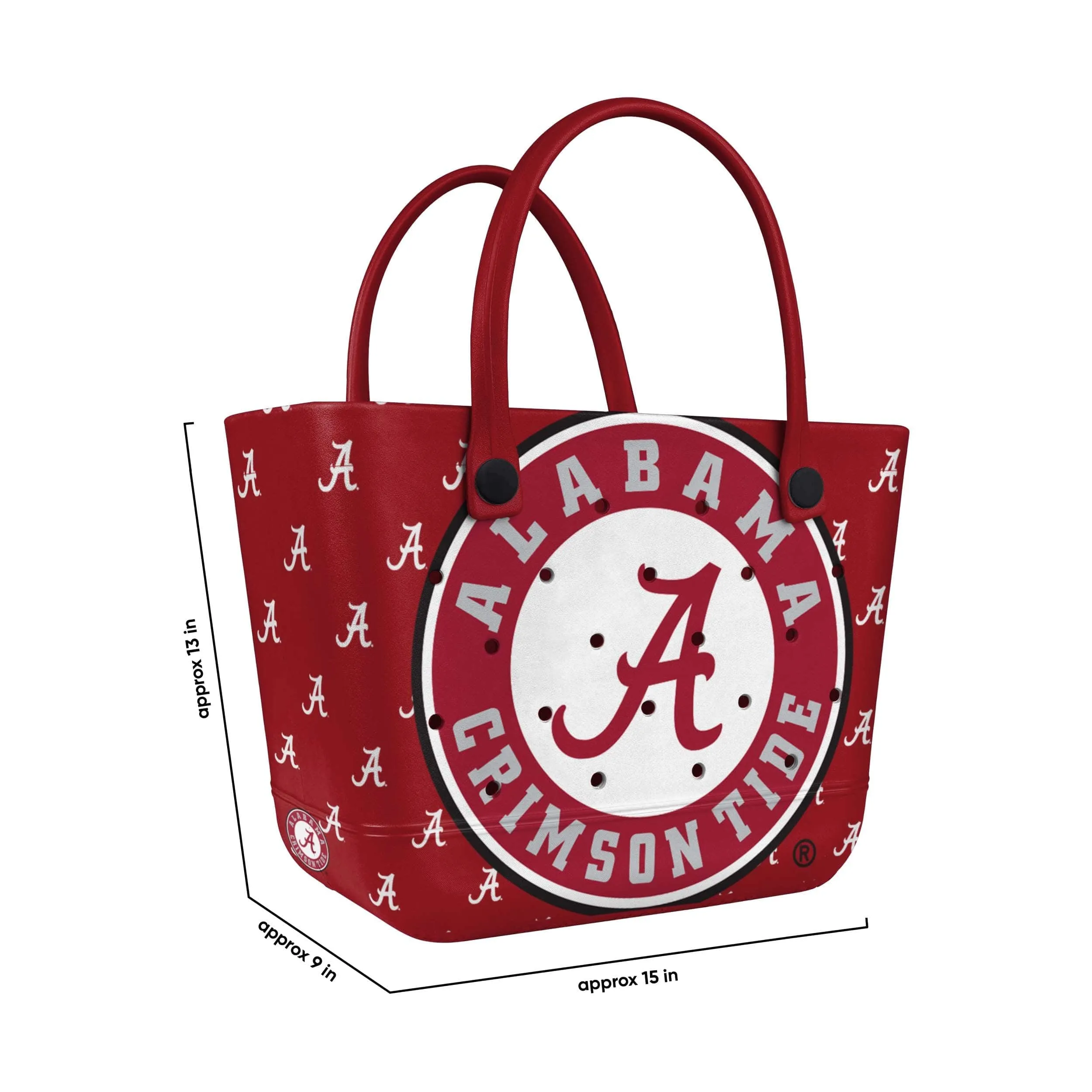 Alabama Crimson Tide NCAA Big Logo Mini Print Tailgate Tote Bag (PREORDER - SHIPS LATE JANUARY)