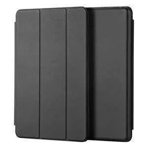 Amzer Shell Portfolio Case - Black Leather Texture
