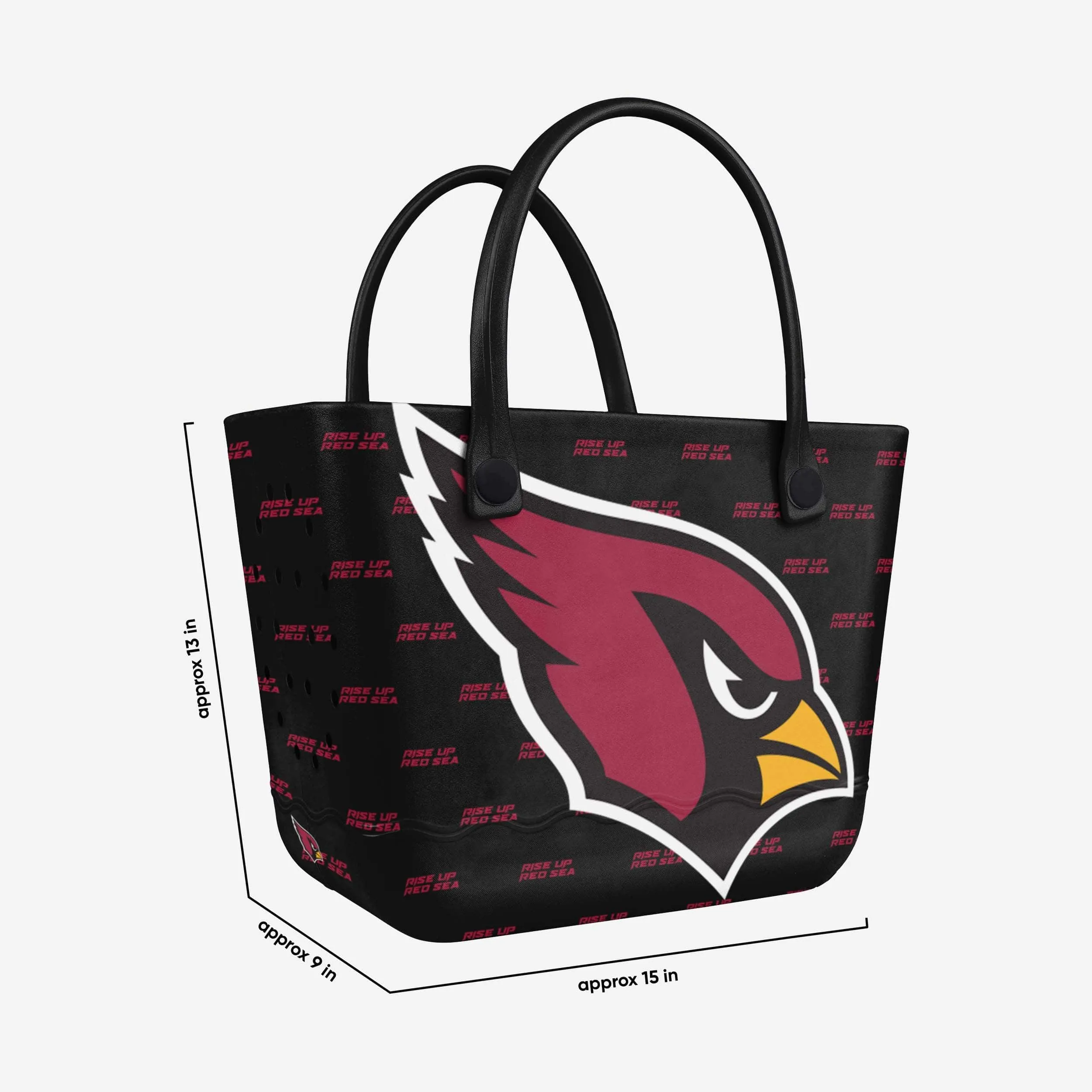 Arizona Cardinals Big Logo Mini Print Tailgate Tote Bag