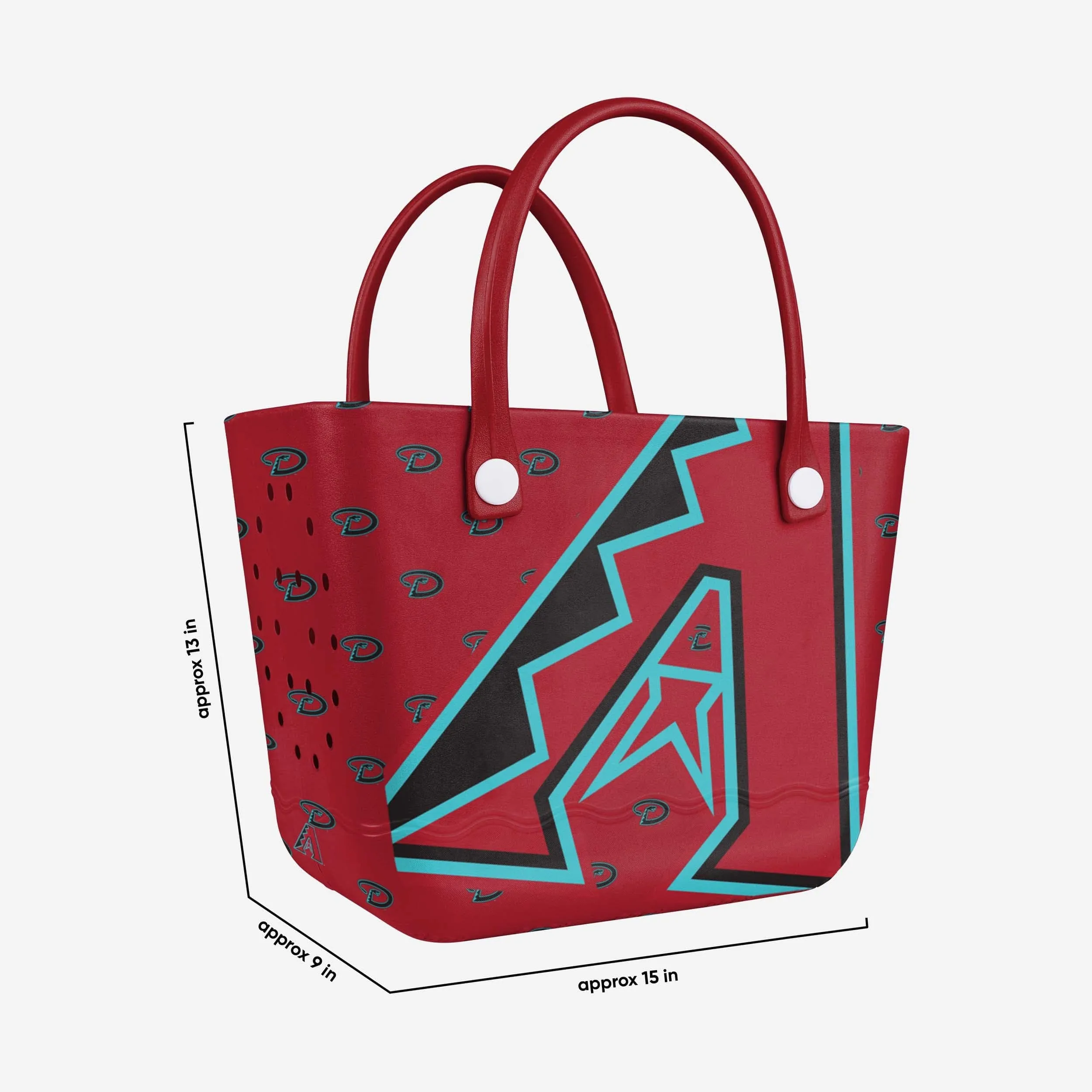 Arizona Diamondbacks Big Logo Mini Print Tailgate Tote Bag