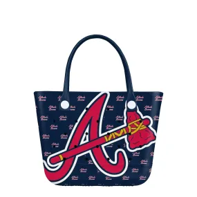 Atlanta Braves MLB Big Logo Mini Print Tailgate Tote Bag (PREORDER - SHIPS LATE JUNE)
