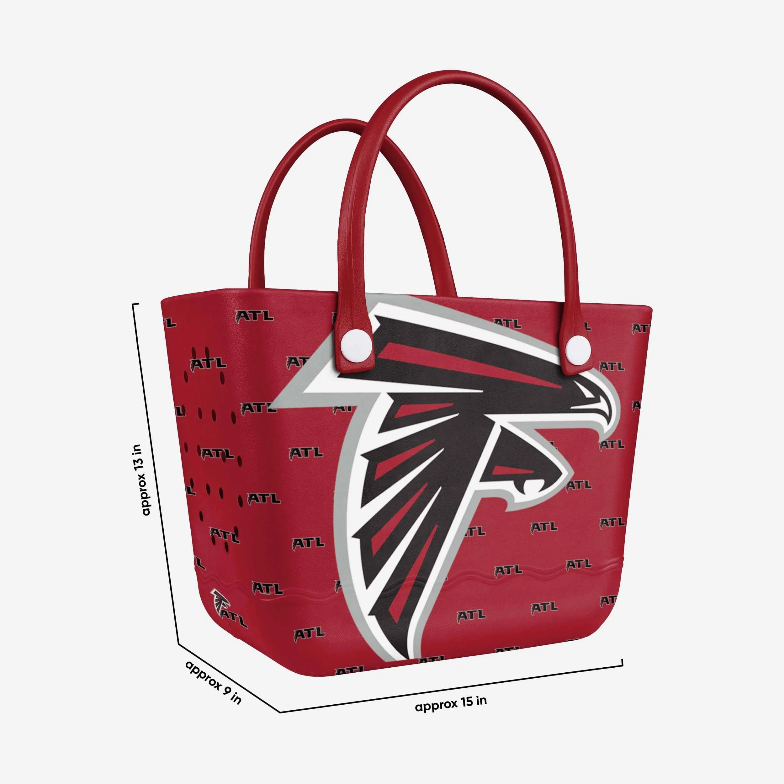 Atlanta Falcons Big Logo Mini Print Tailgate Tote Bag