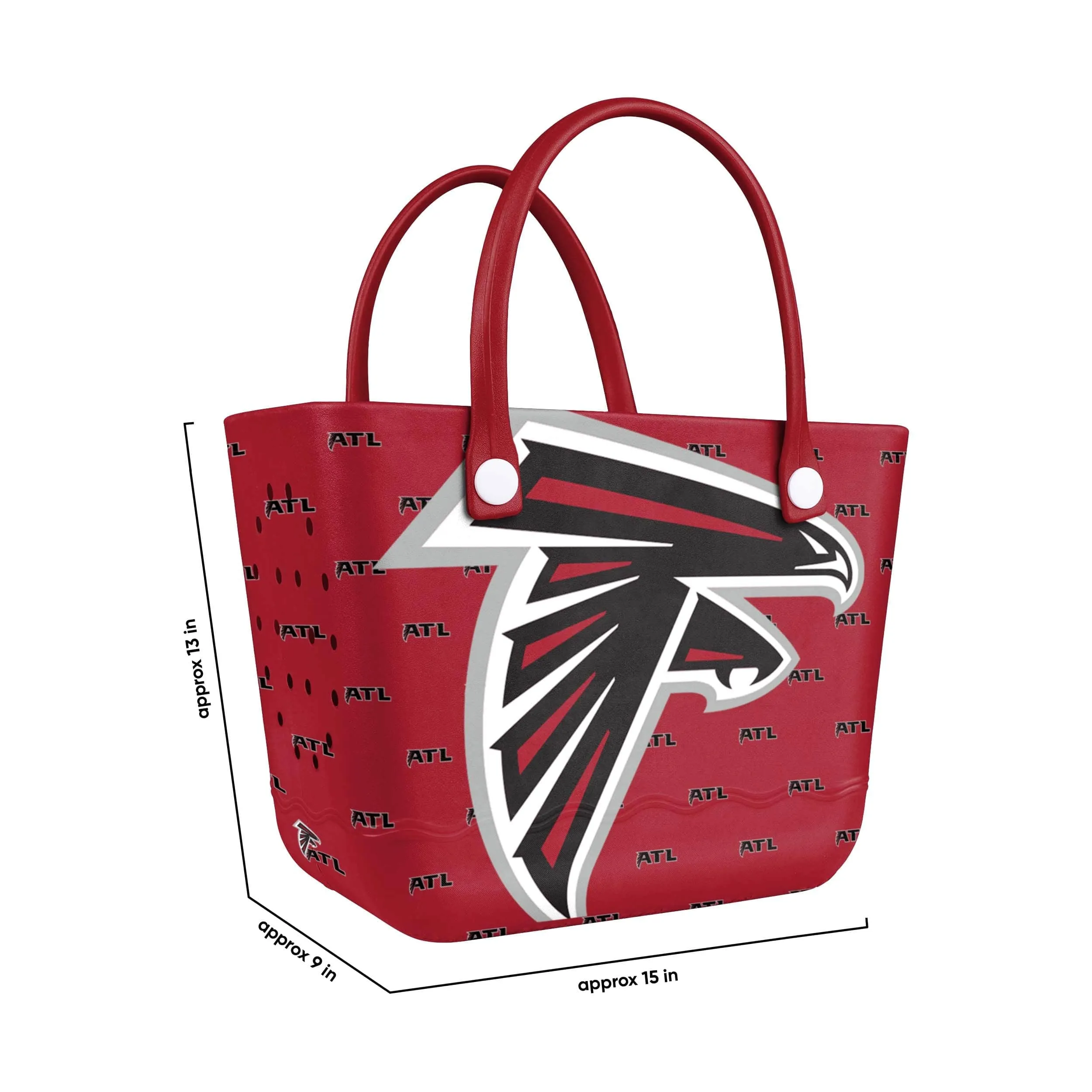 Atlanta Falcons NFL Big Logo Mini Print Tailgate Tote Bag (PREORDER - SHIPS LATE JUNE)