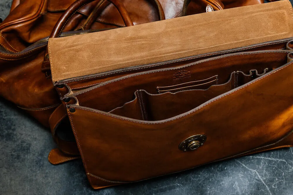Benjamin Executive Leather Briefcase