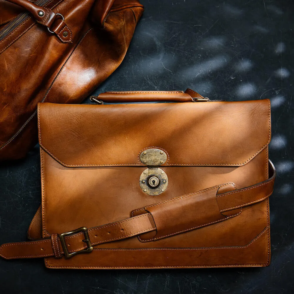 Benjamin Executive Leather Briefcase