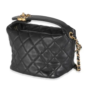 Black Quilted Calfskin Perfect Meeting Hobo