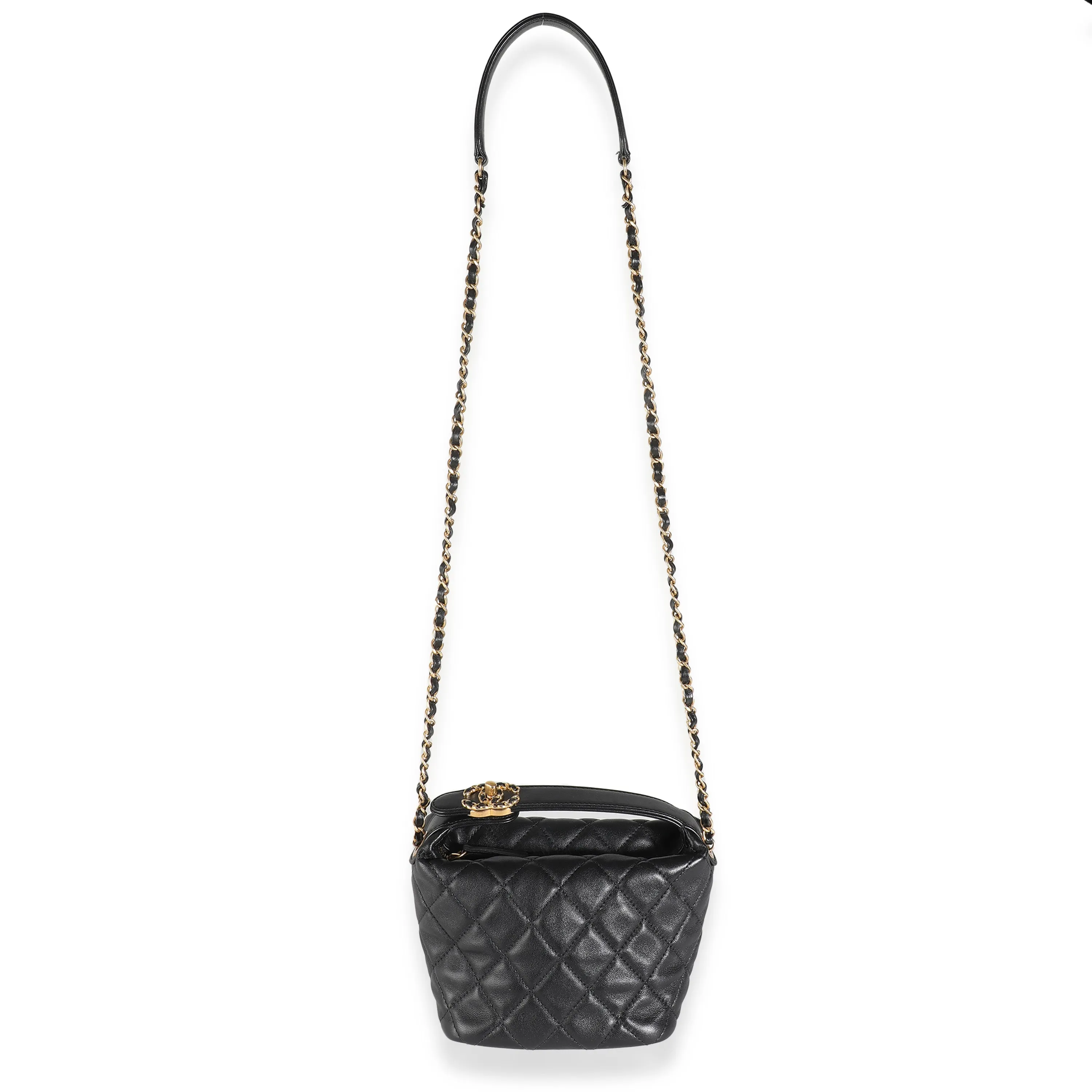 Black Quilted Calfskin Perfect Meeting Hobo
