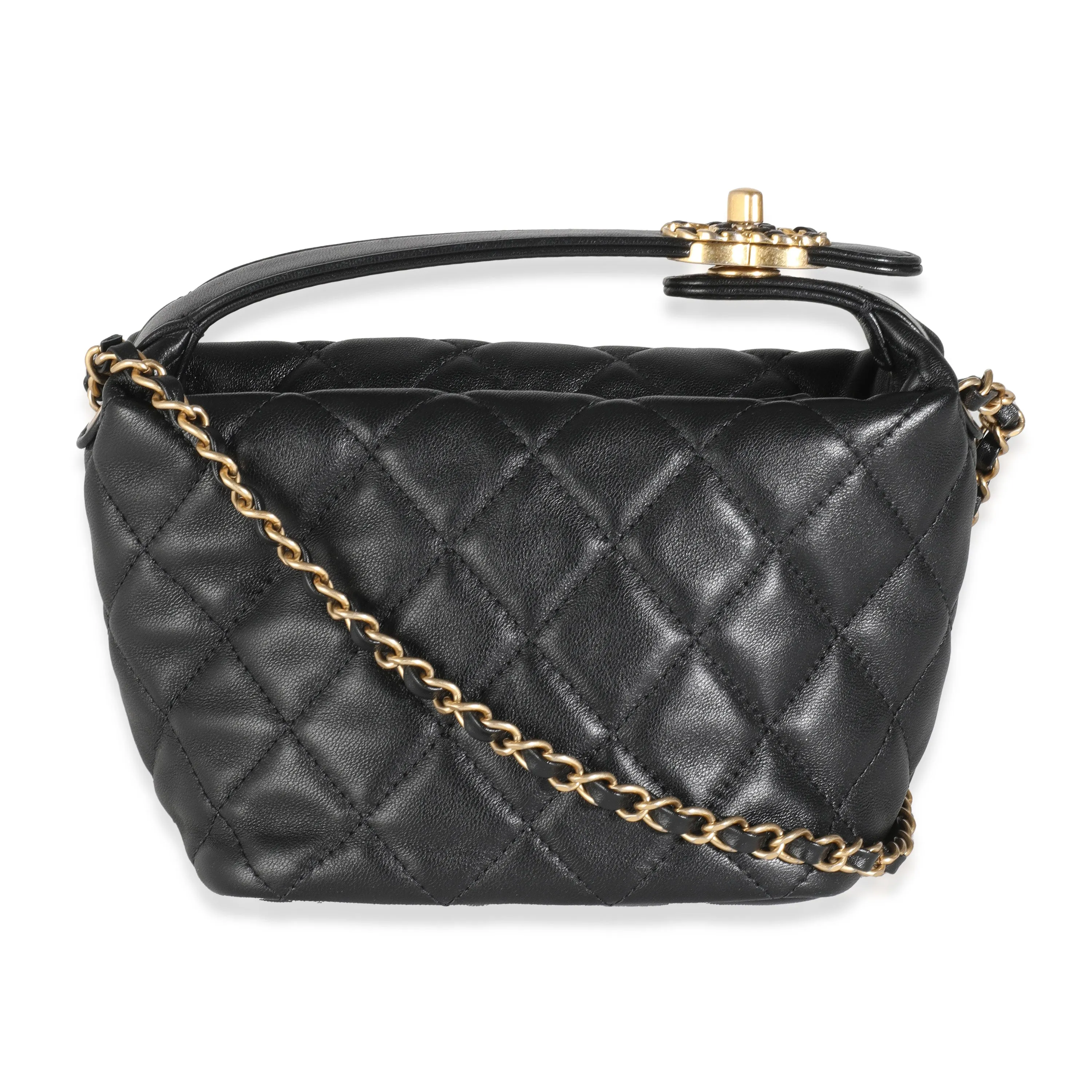 Black Quilted Calfskin Perfect Meeting Hobo