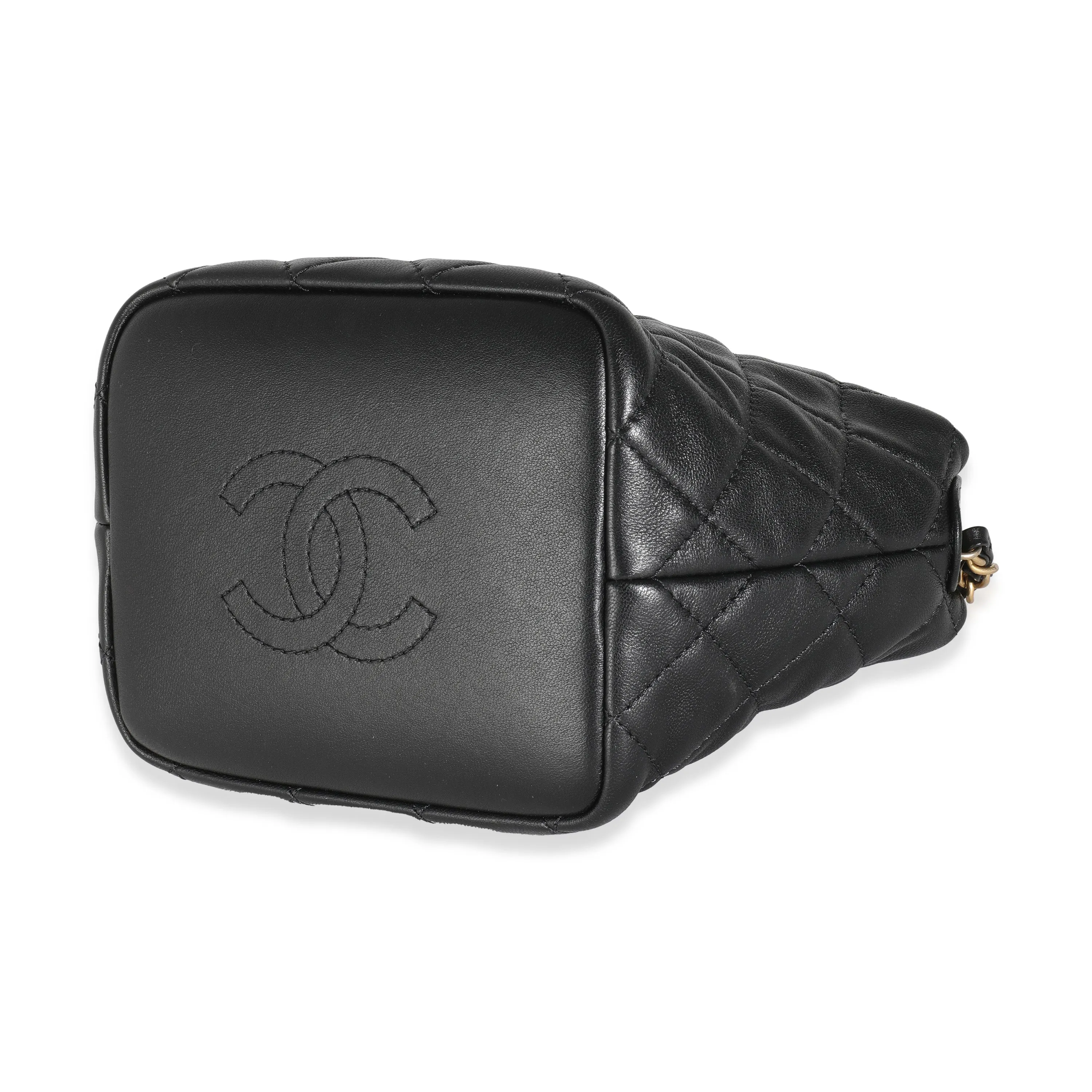 Black Quilted Calfskin Perfect Meeting Hobo
