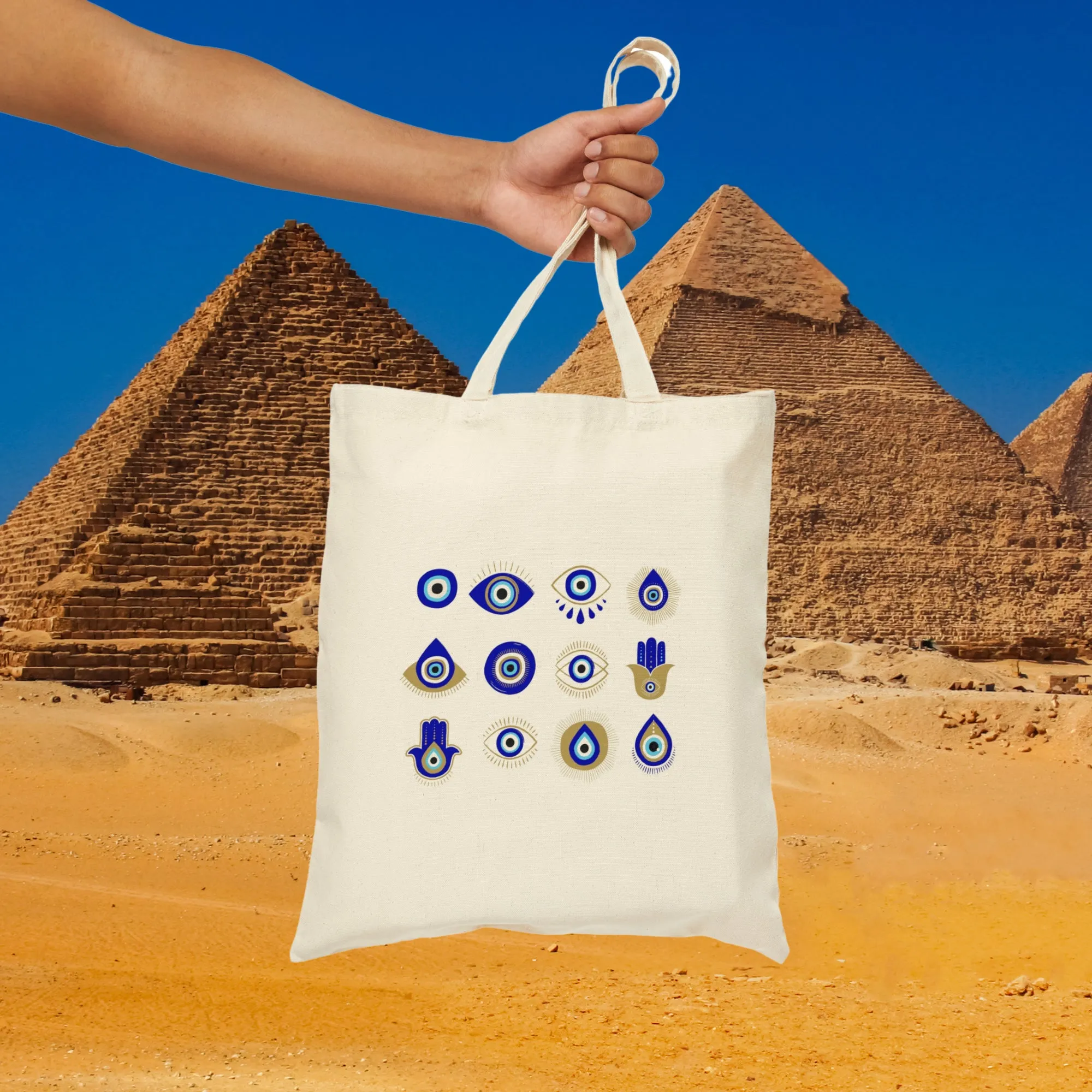 Blue Eye Collage Tote Bag