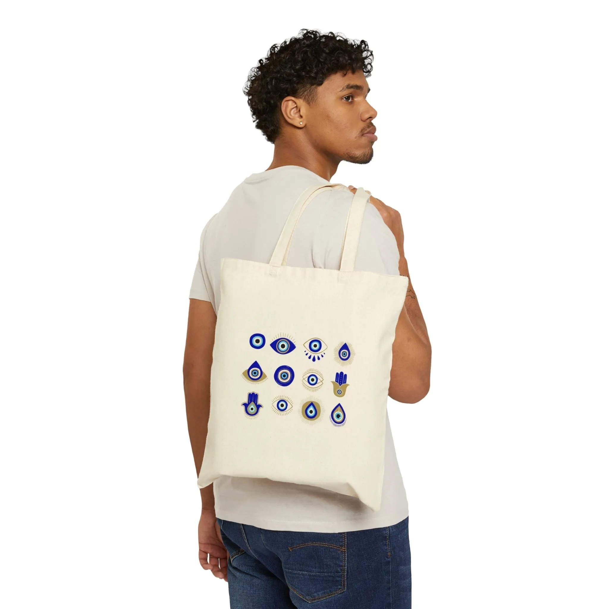 Blue Eye Collage Tote Bag