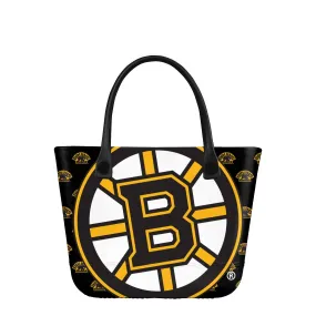 Boston Bruins NHL Big Logo Mini Print Tailgate Tote Bag
