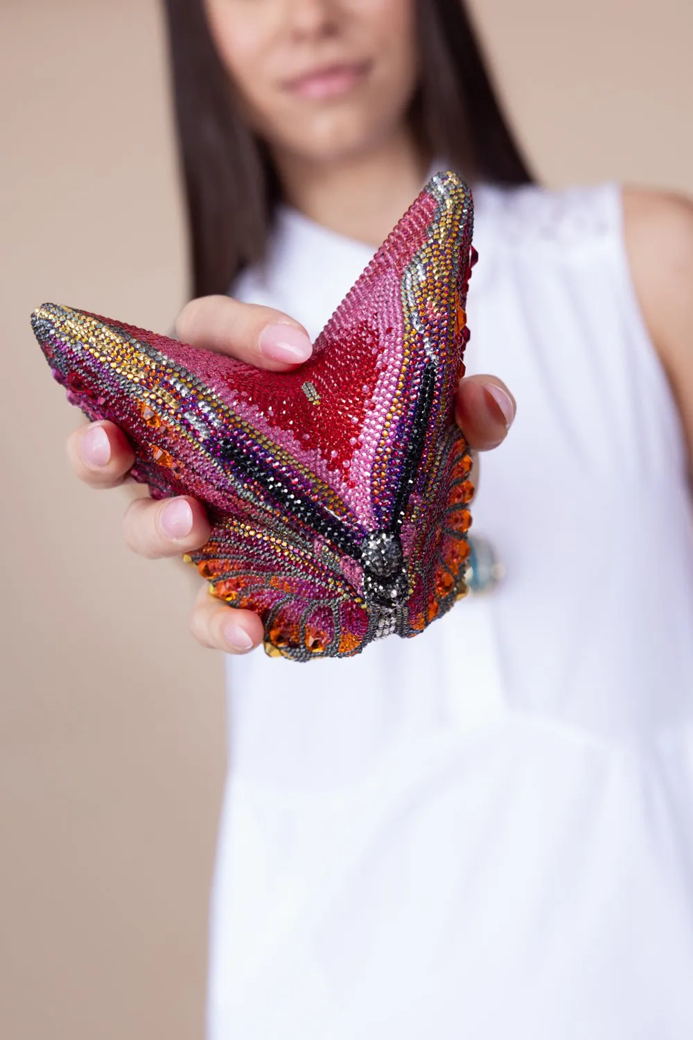 Butterfly Clutch - Champagne Multi