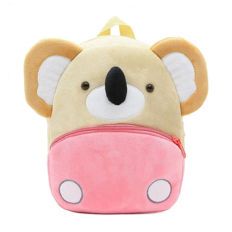 Cartoon Plush Animal Children School Bags