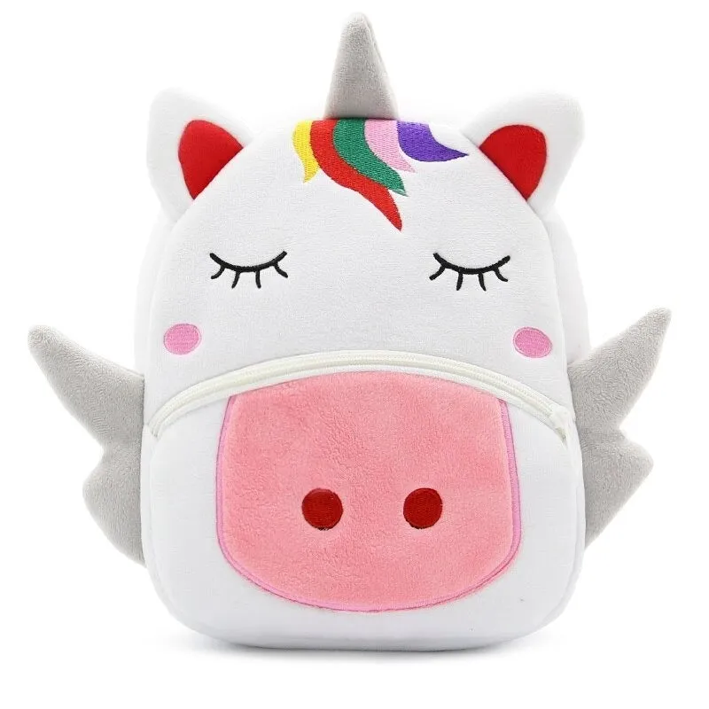 Cartoon Plush Animal Children School Bags