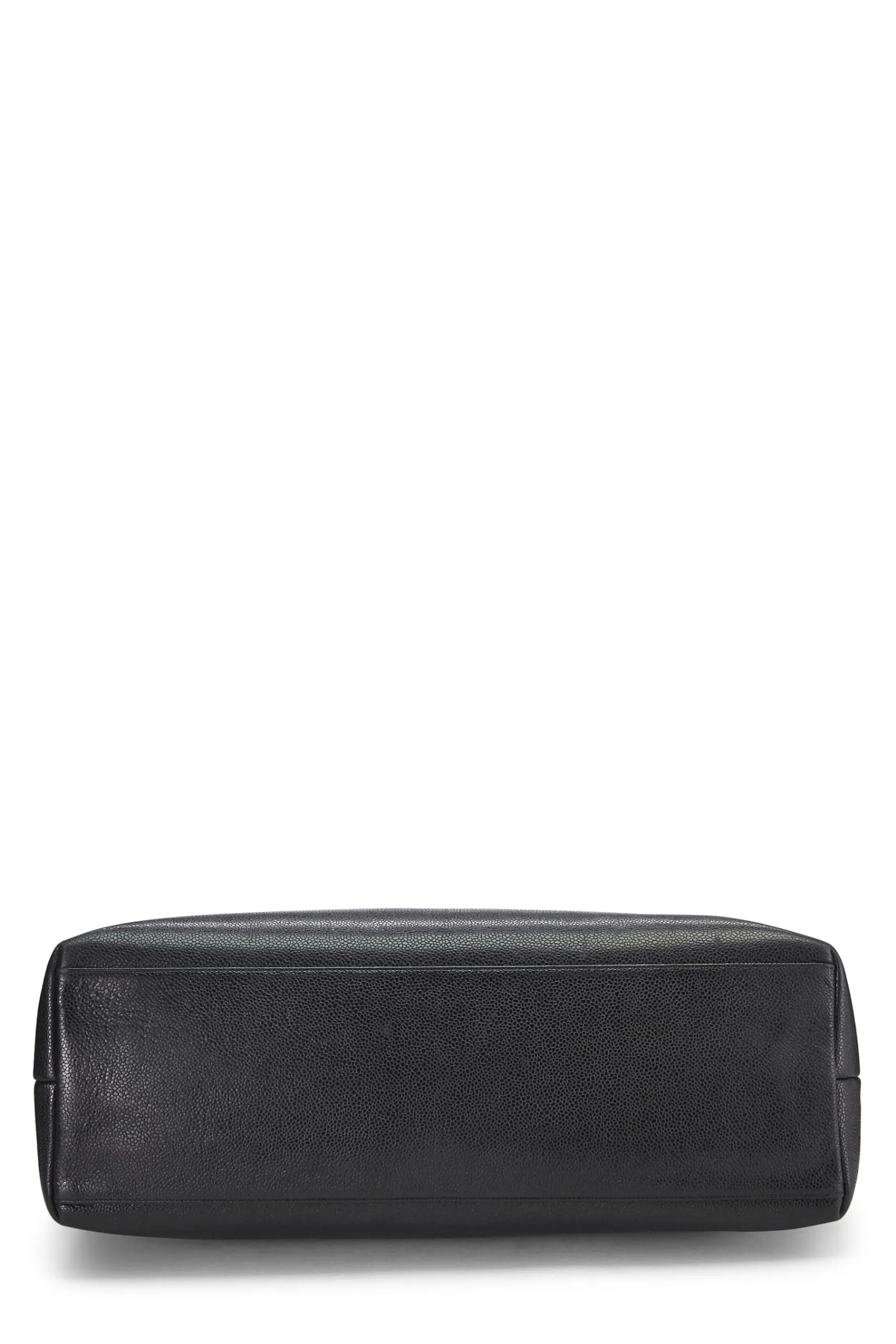 Chanel,  Black Caviar Zip Tote Large, Black