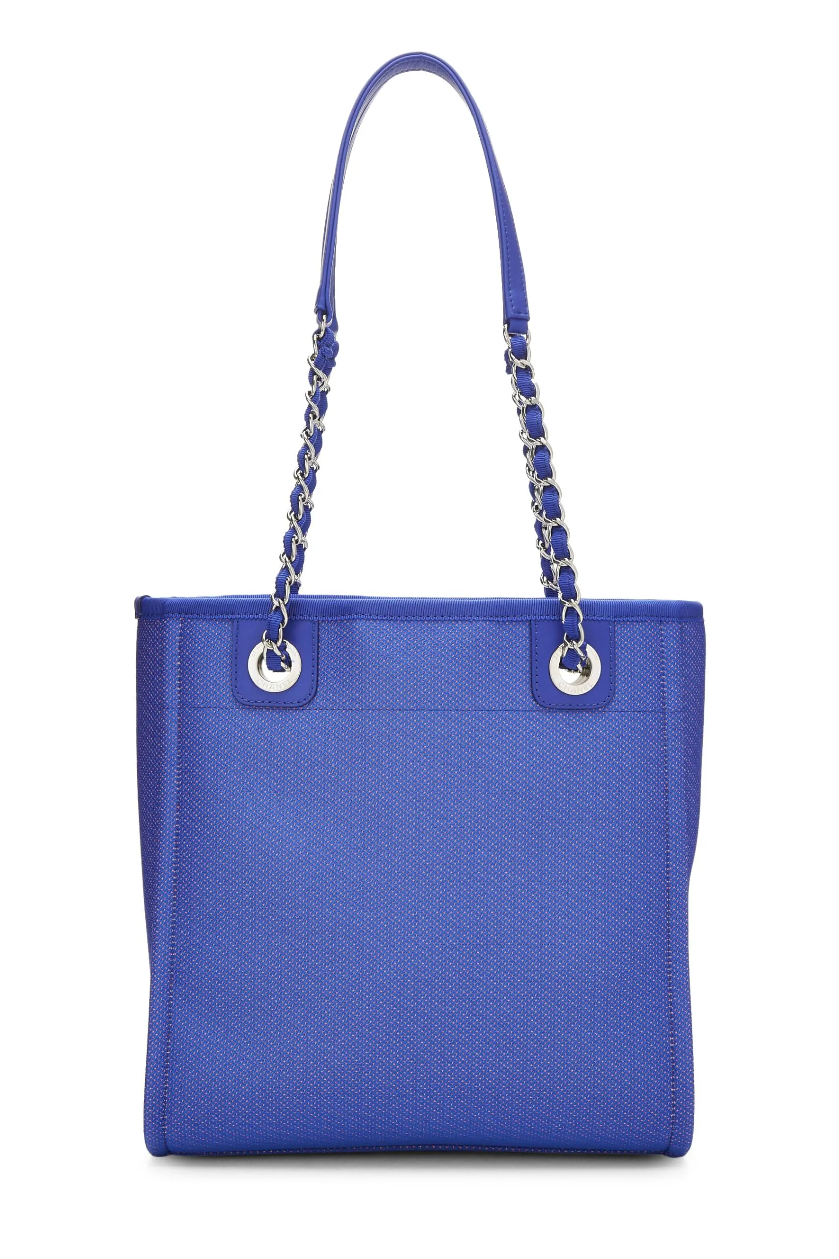 Chanel,  Blue Canvas Deauville Tote Mini, Blue
