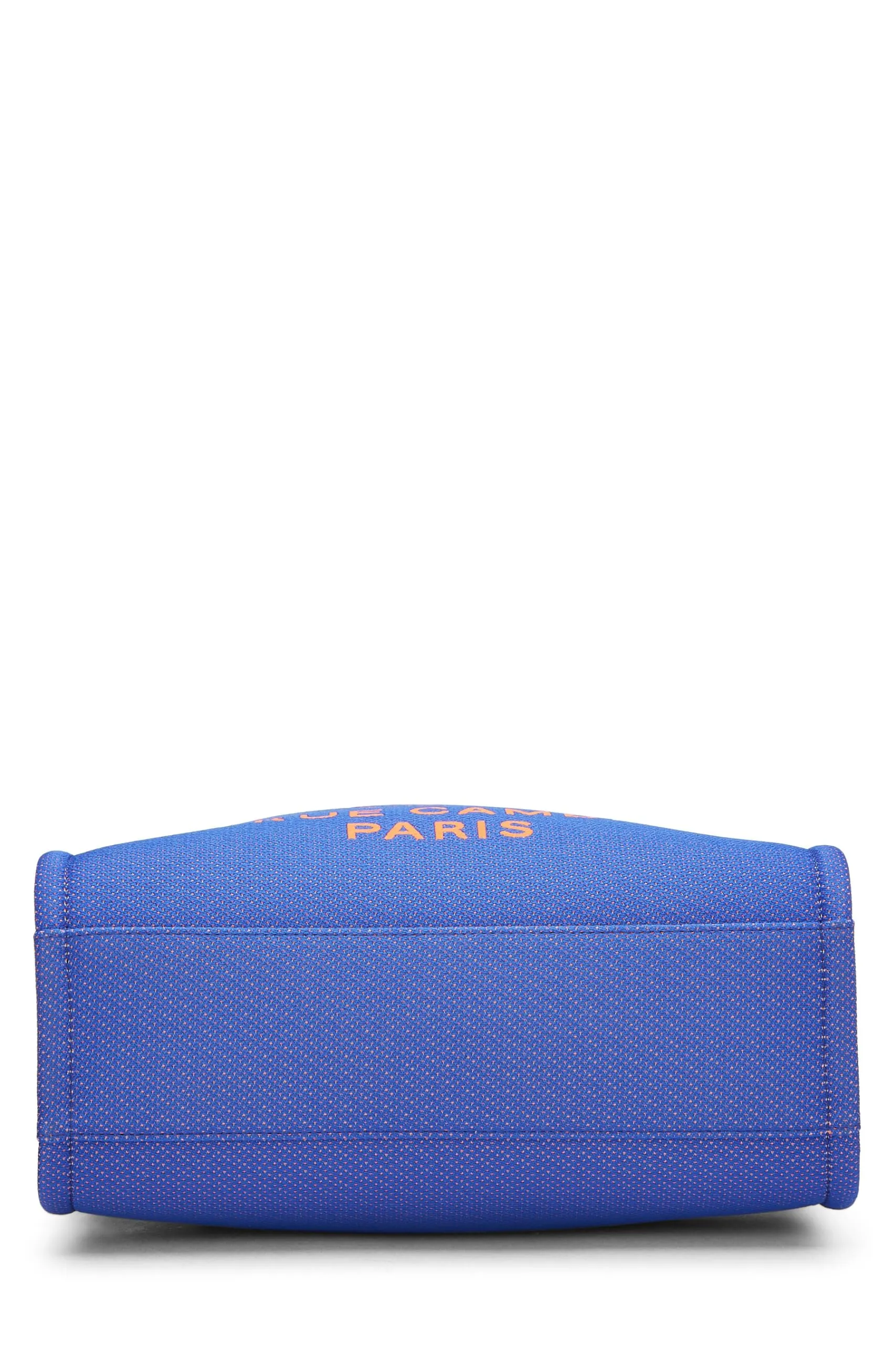 Chanel,  Blue Canvas Deauville Tote Mini, Blue