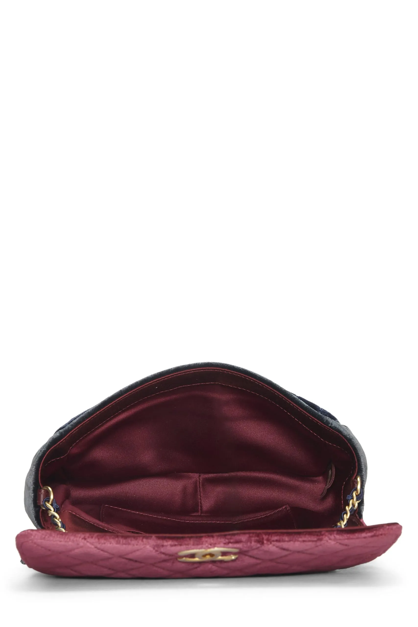 Chanel,  Paris-Cosmopolite Tricolor Velour Private Affair Camellia Flap Bag Medium, Multi