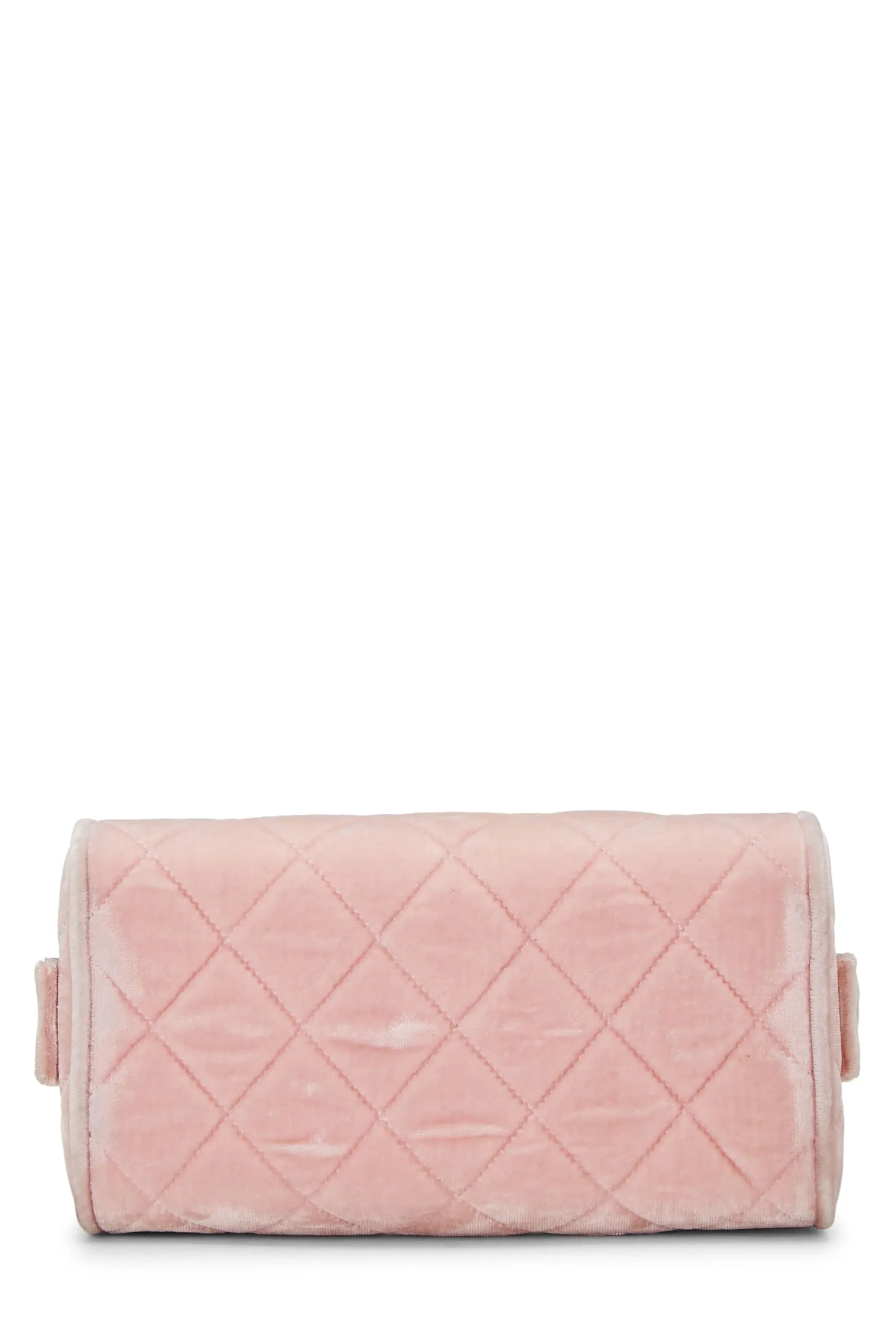 Chanel,  Pink Quilted Velvet Box Vanity Medium, Pink