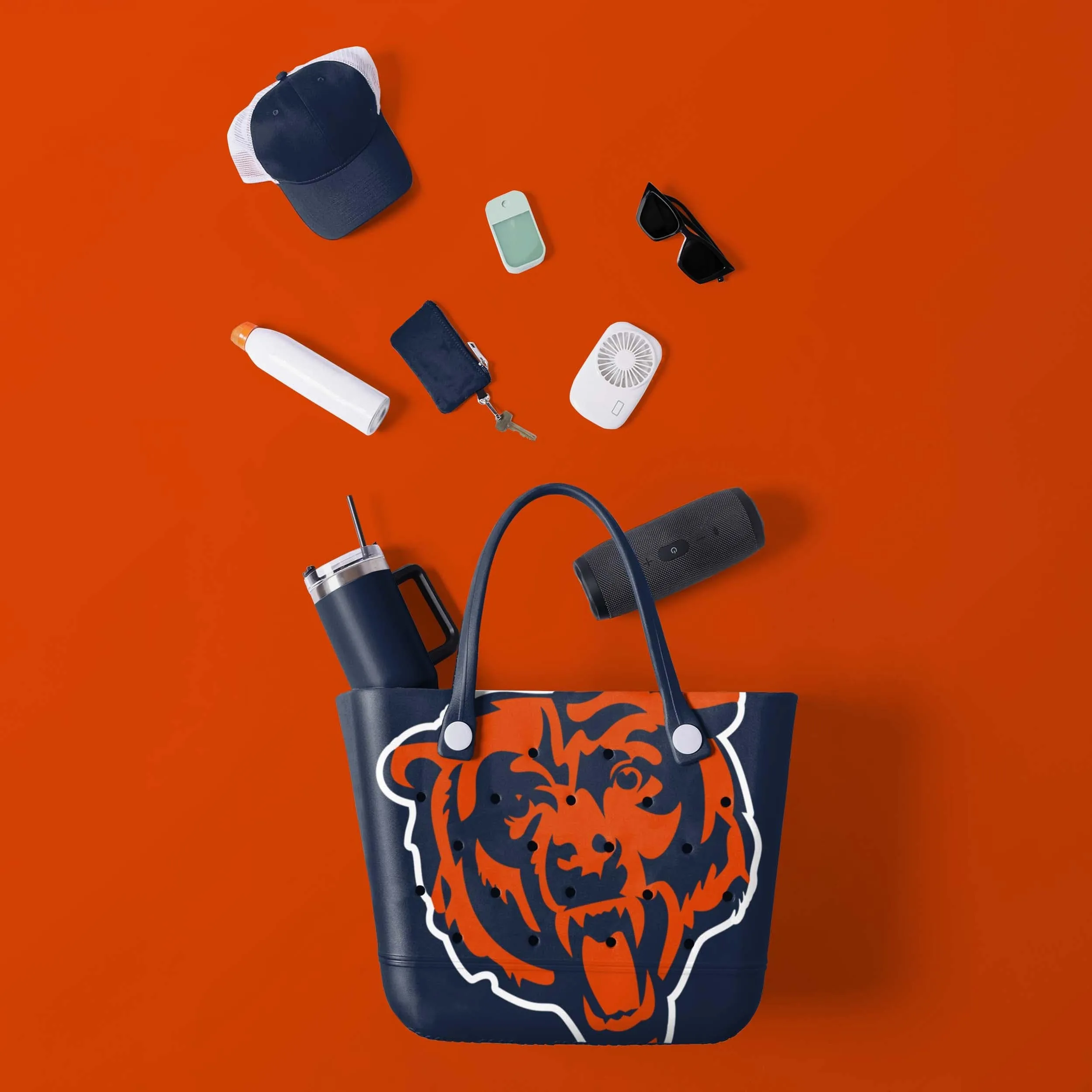 Chicago Bears NFL Big Logo Tailgate Tote Bag