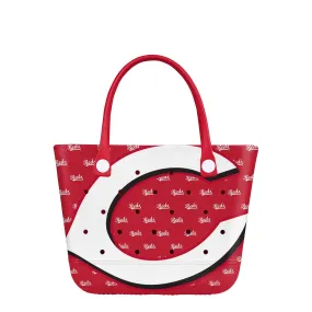 Cincinnati Reds MLB Big Logo Mini Print Tailgate Tote Bag (PREORDER - SHIPS MID MARCH)