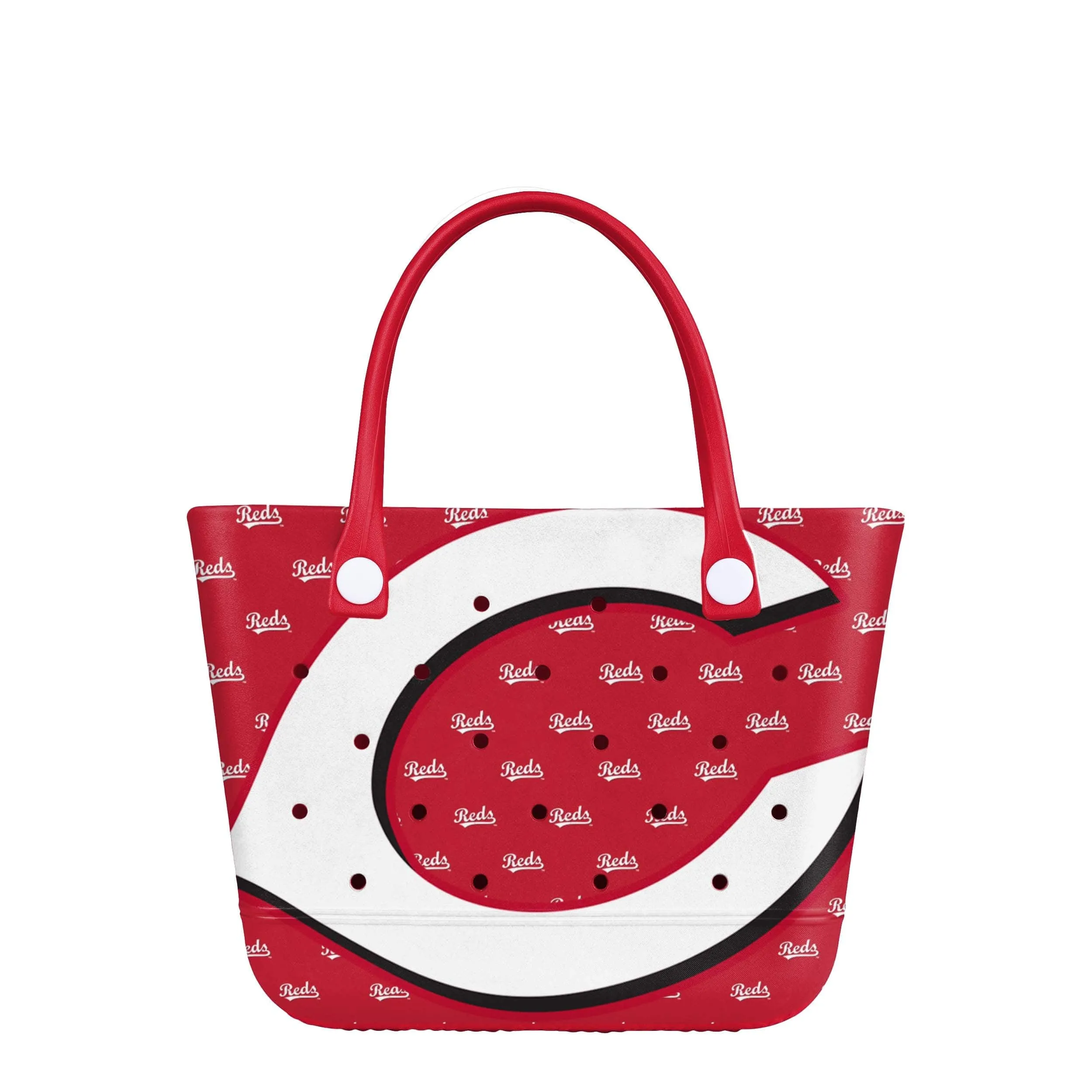 Cincinnati Reds MLB Big Logo Mini Print Tailgate Tote Bag (PREORDER - SHIPS MID MARCH)