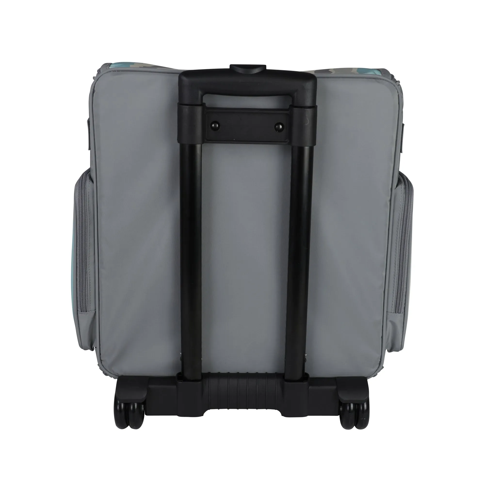 Collapsible Rolling Scrapbook & Featherweight Case, Grey Stripes