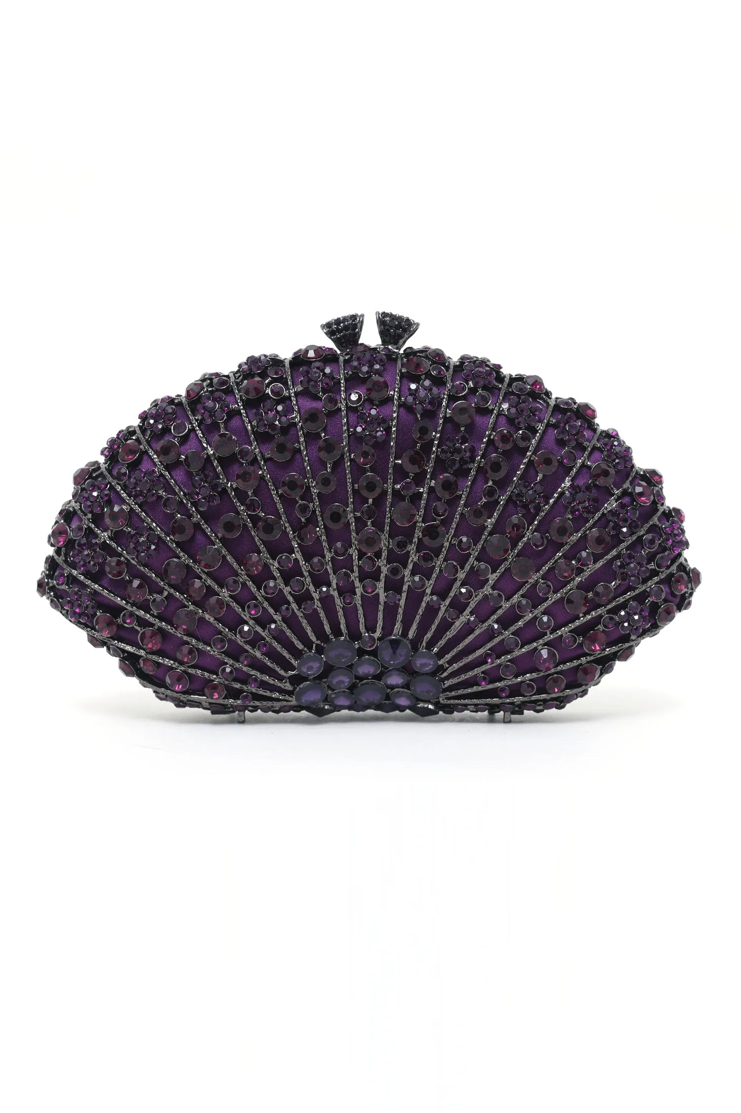 CRYSTAL CLUTCH-PURPLE