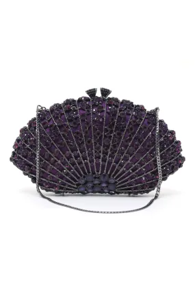 CRYSTAL CLUTCH-PURPLE
