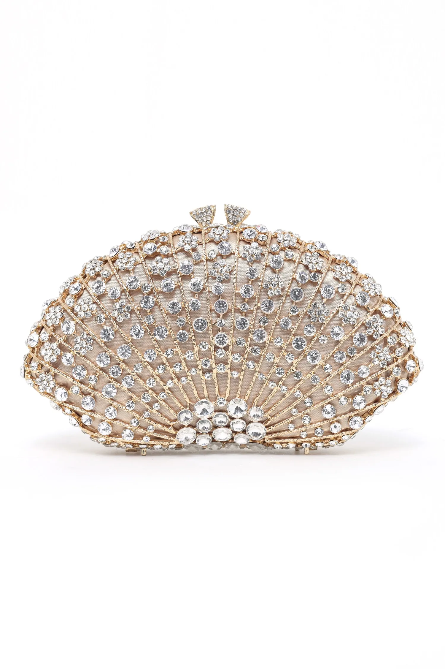 CRYSTAL CLUTCH-SIL-GLD