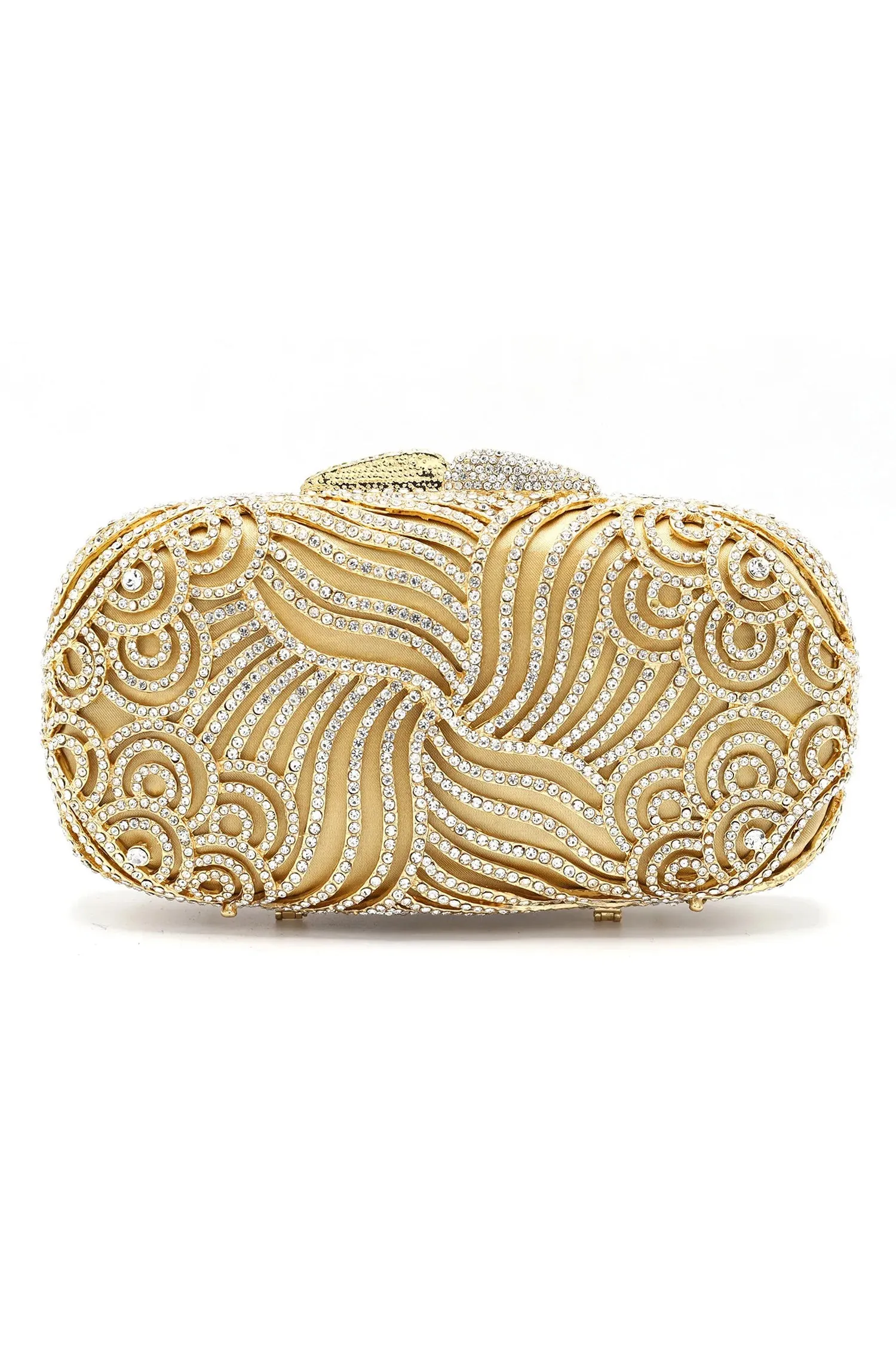 CRYSTAL CLUTCH-SILVER GOLD