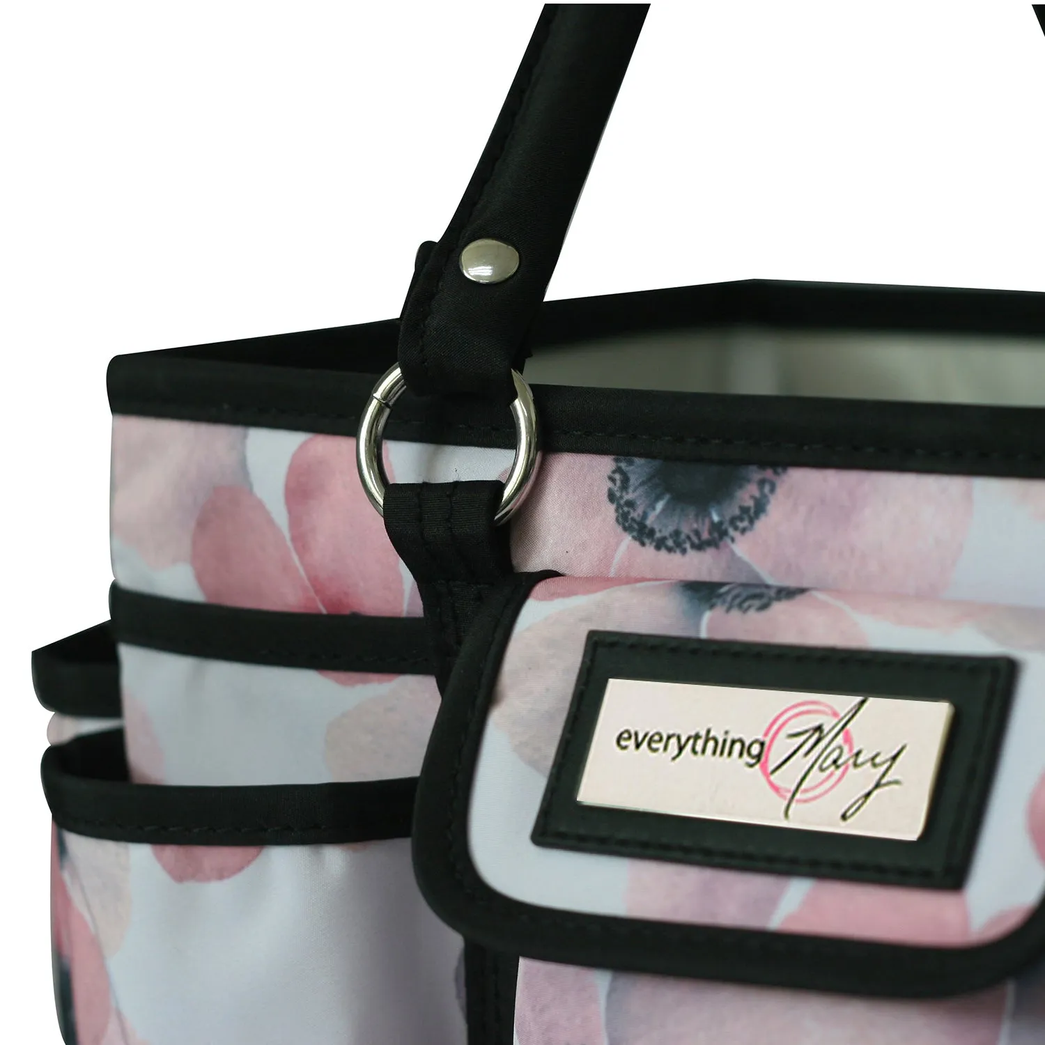 Deluxe Store & Tote Craft Organizer, White & Floral