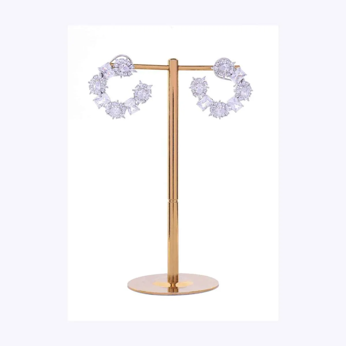Diamond and crystal studded party wear cluster only on Kalki