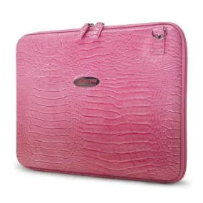 Faux Croc Portfolio Pink