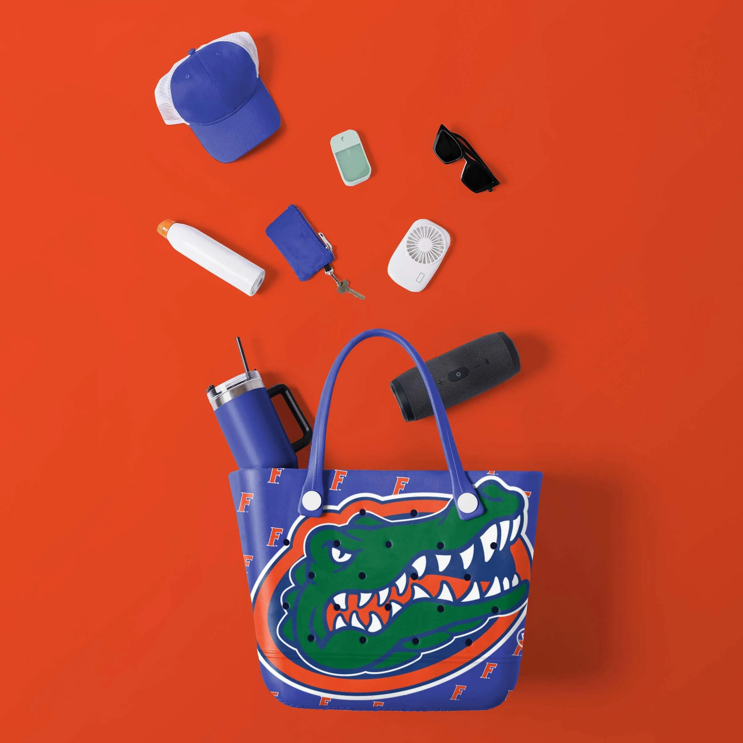 Florida Gators NCAA Big Logo Mini Print Tailgate Tote Bag (PREORDER - SHIPS LATE JANUARY)