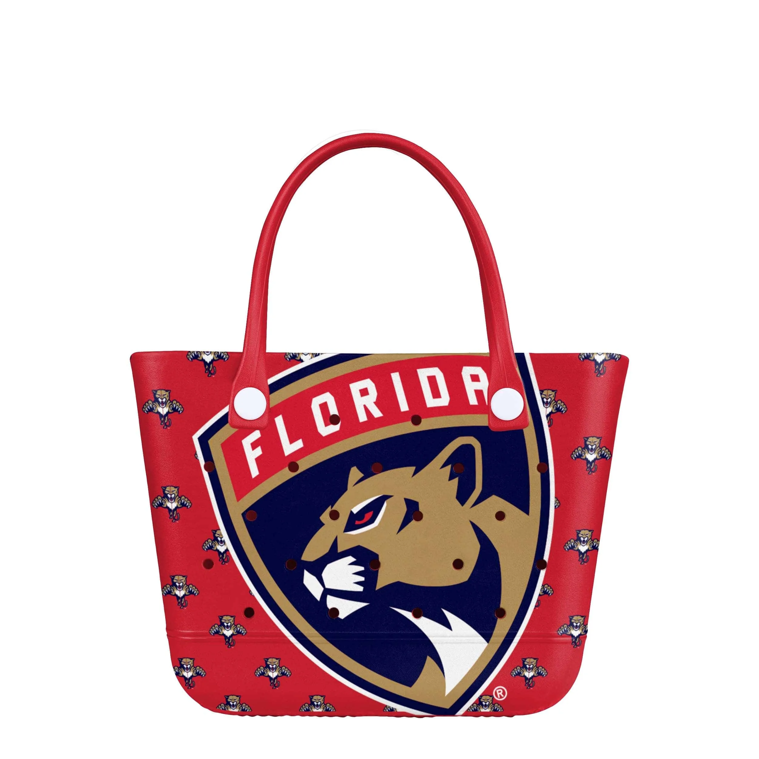 Florida Panthers NHL Big Logo Mini Print Tailgate Tote Bag (PREORDER - SHIPS LATE JANUARY)