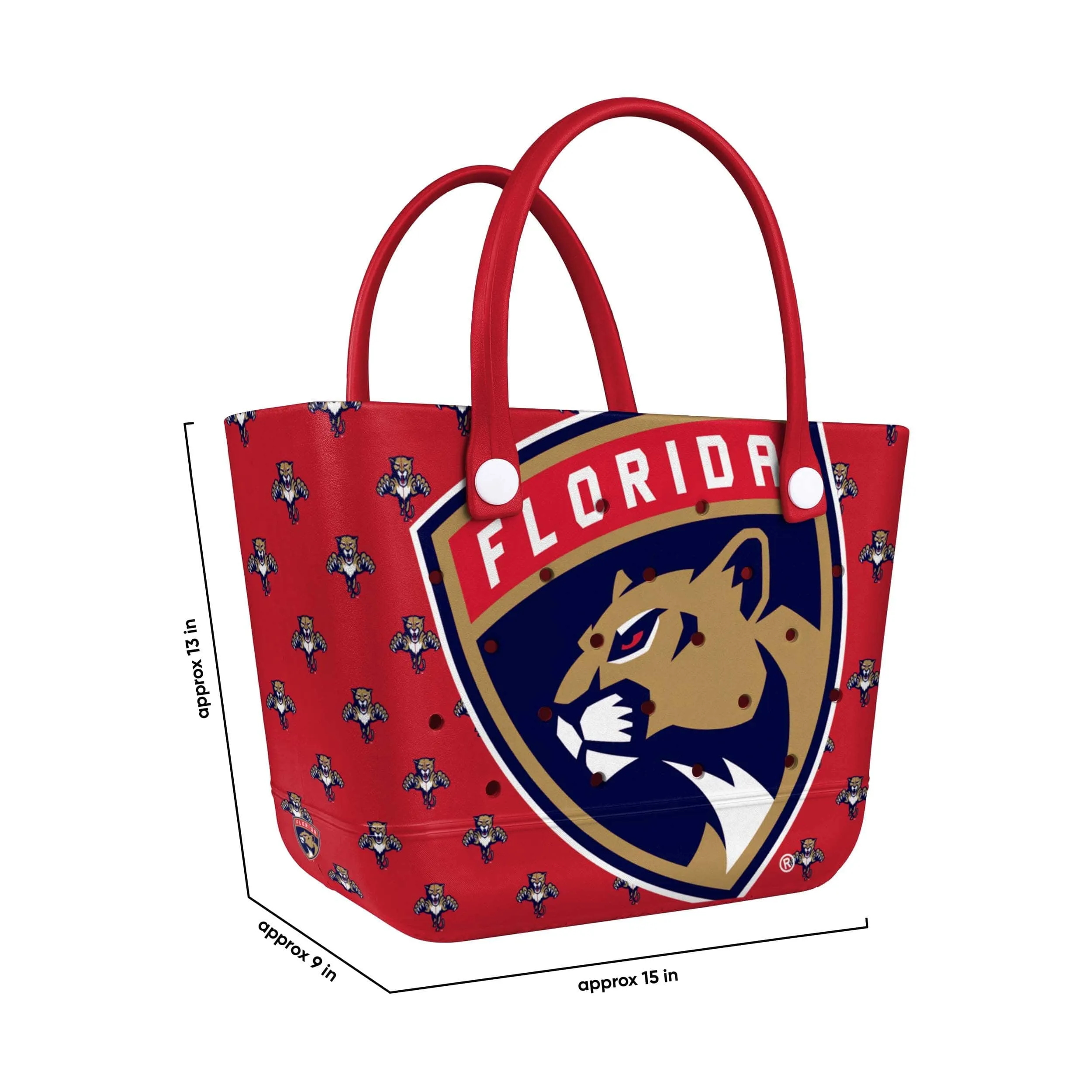 Florida Panthers NHL Big Logo Mini Print Tailgate Tote Bag (PREORDER - SHIPS LATE JANUARY)