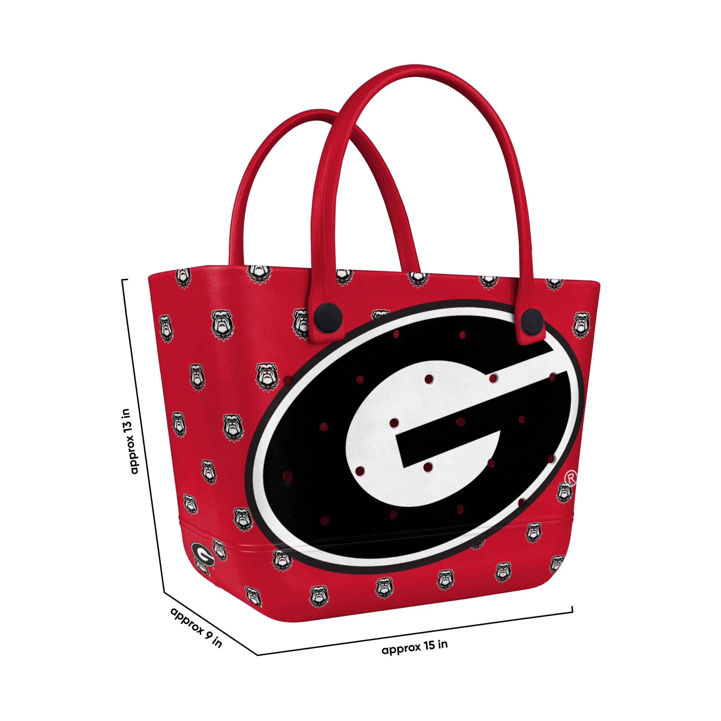 Georgia Bulldogs NCAA Big Logo Mini Print Tailgate Tote Bag (PREORDER - SHIPS LATE JANUARY)