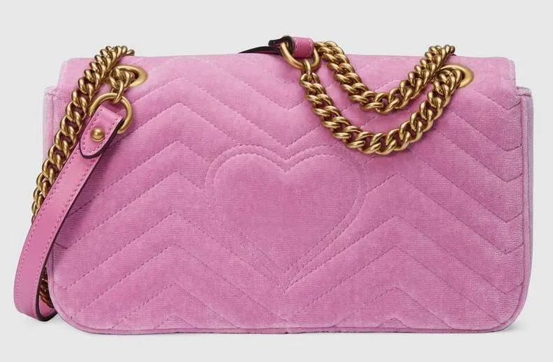 GG Marmont Small Shoulder Bag, Pink