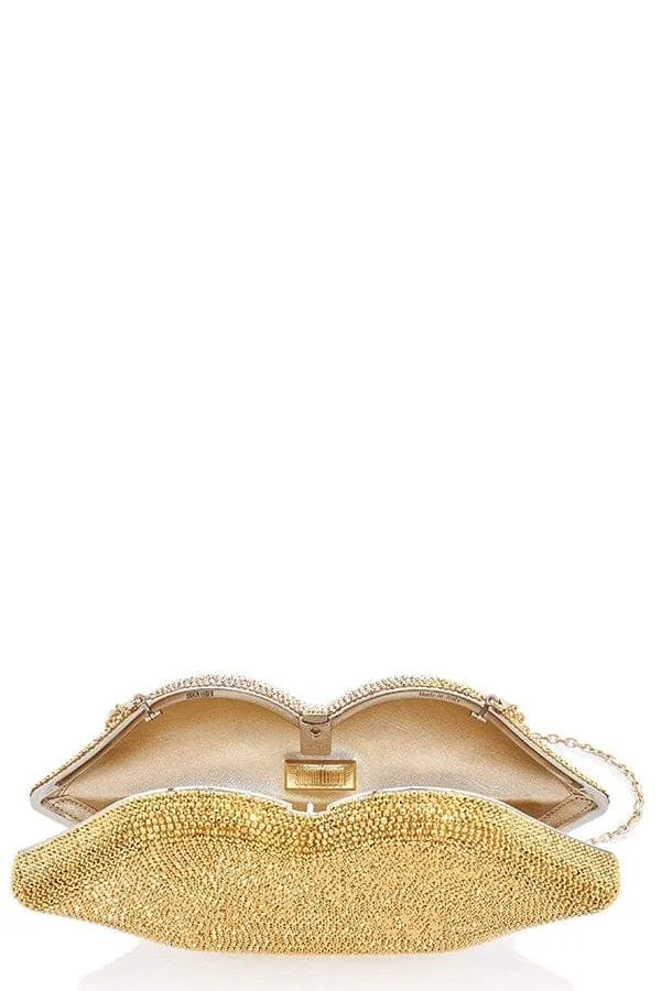 Gold Lips Clutch