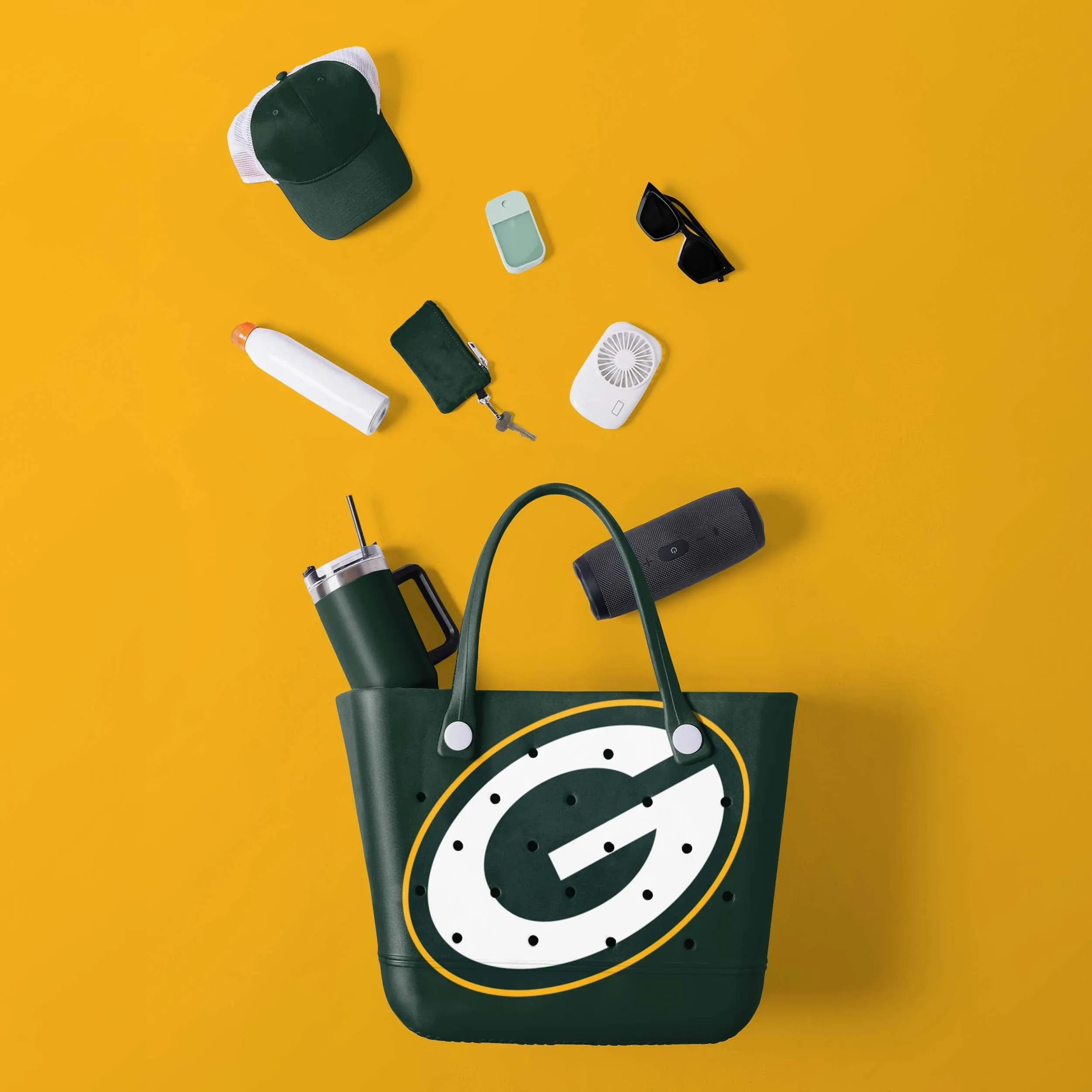 Green Bay Packers NFL Big Logo Tailgate Tote Bag