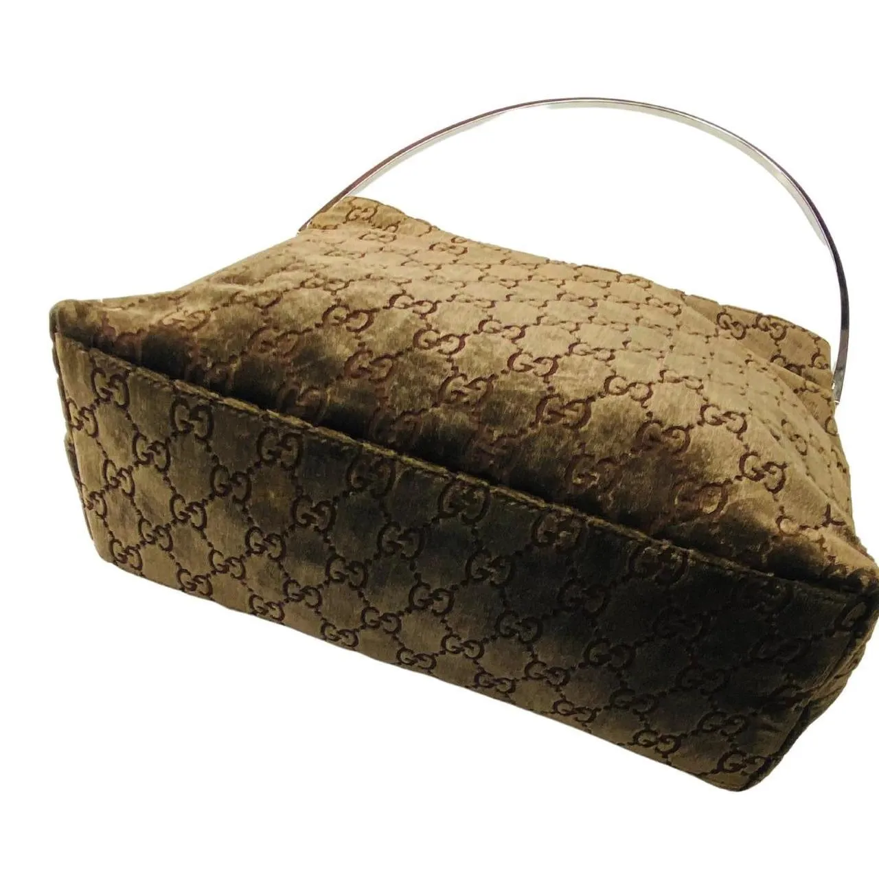 GUCCI BY TOM FORD 1997 RUNWAY VELVET SHOULDER BAG