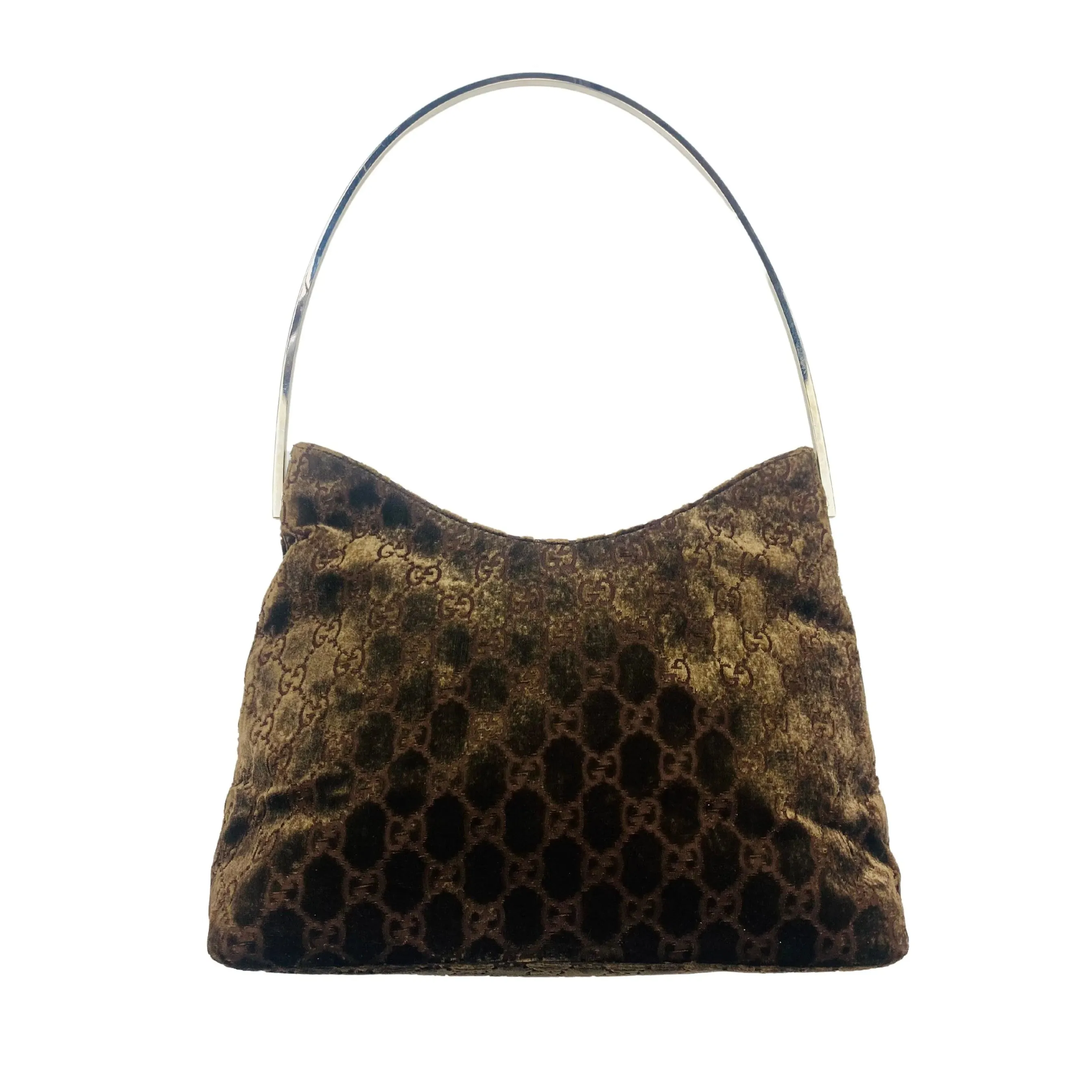 GUCCI BY TOM FORD 1997 RUNWAY VELVET SHOULDER BAG