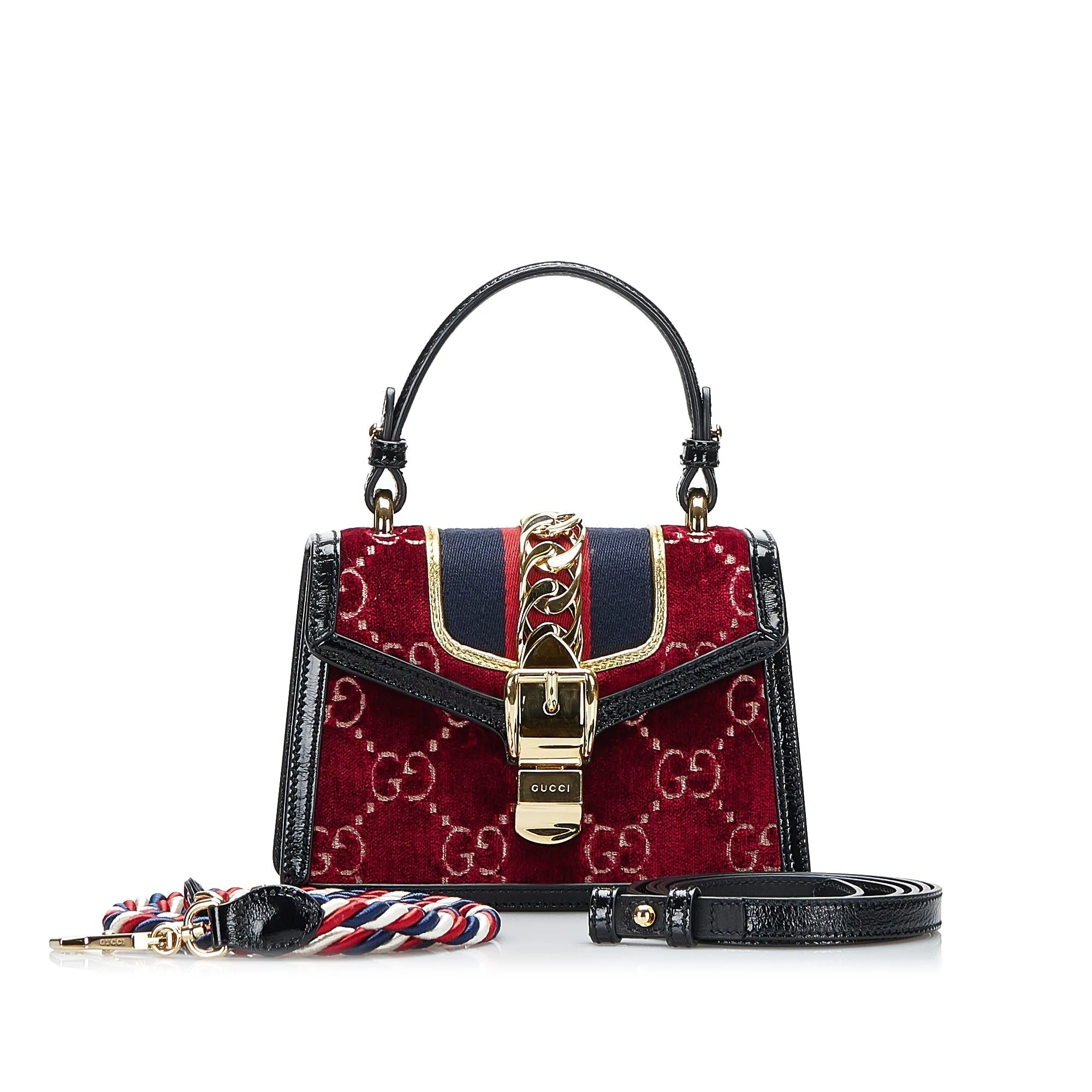 Gucci Sylvie Mini Red Velvet