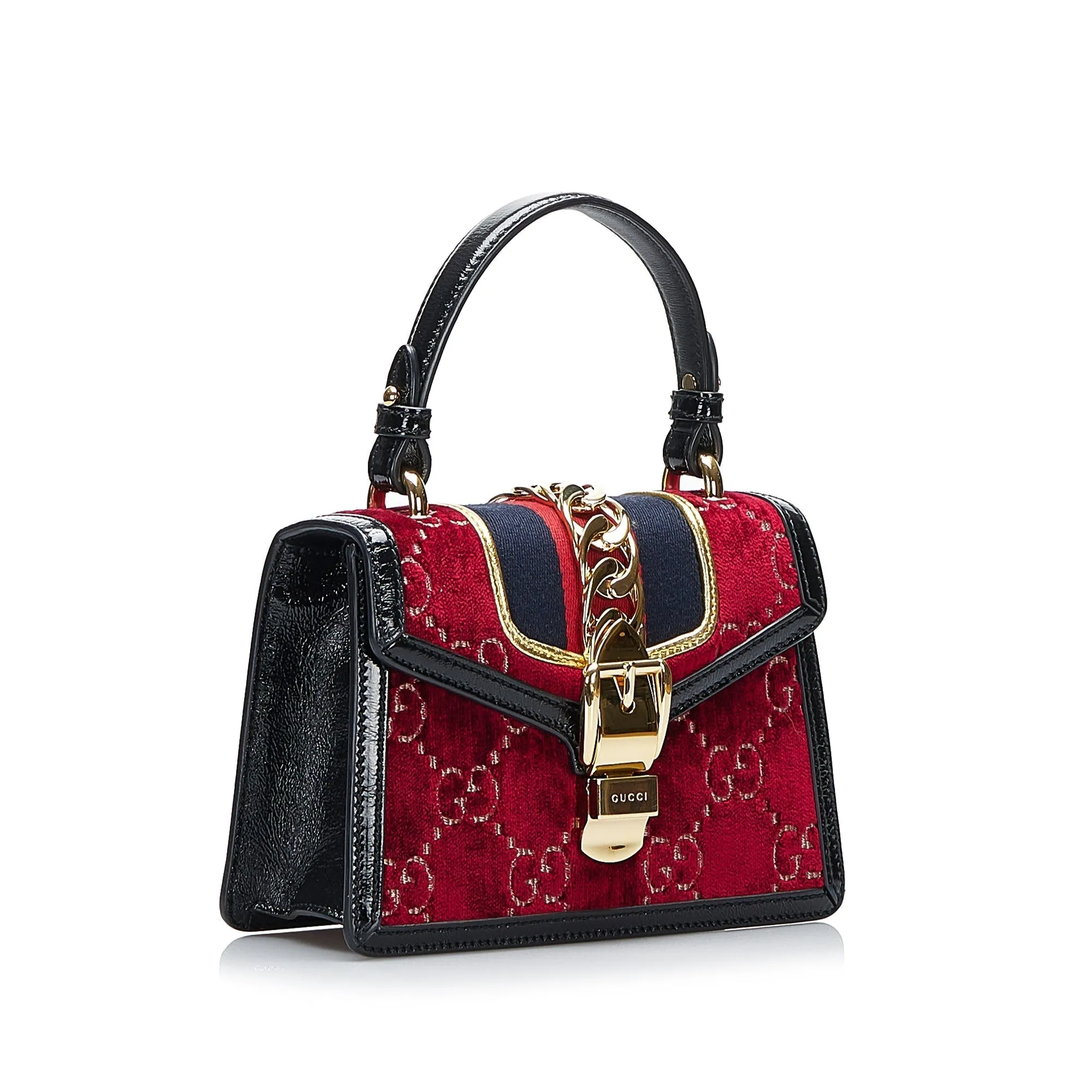 Gucci Sylvie Mini Red Velvet