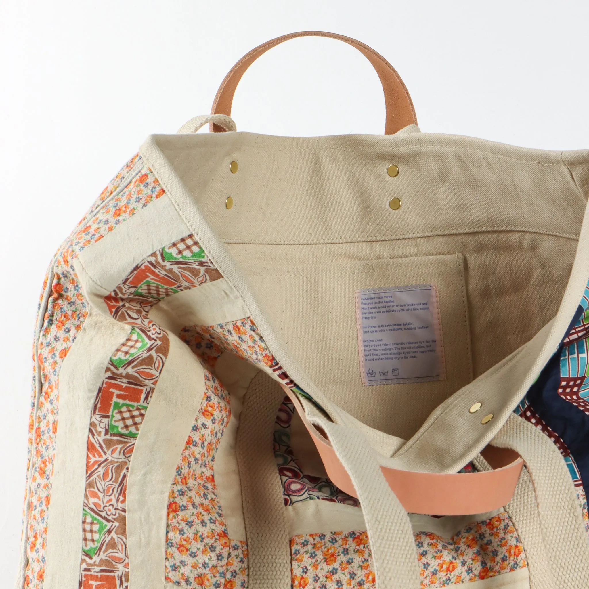 Log Cabin Quilt | Large Totes