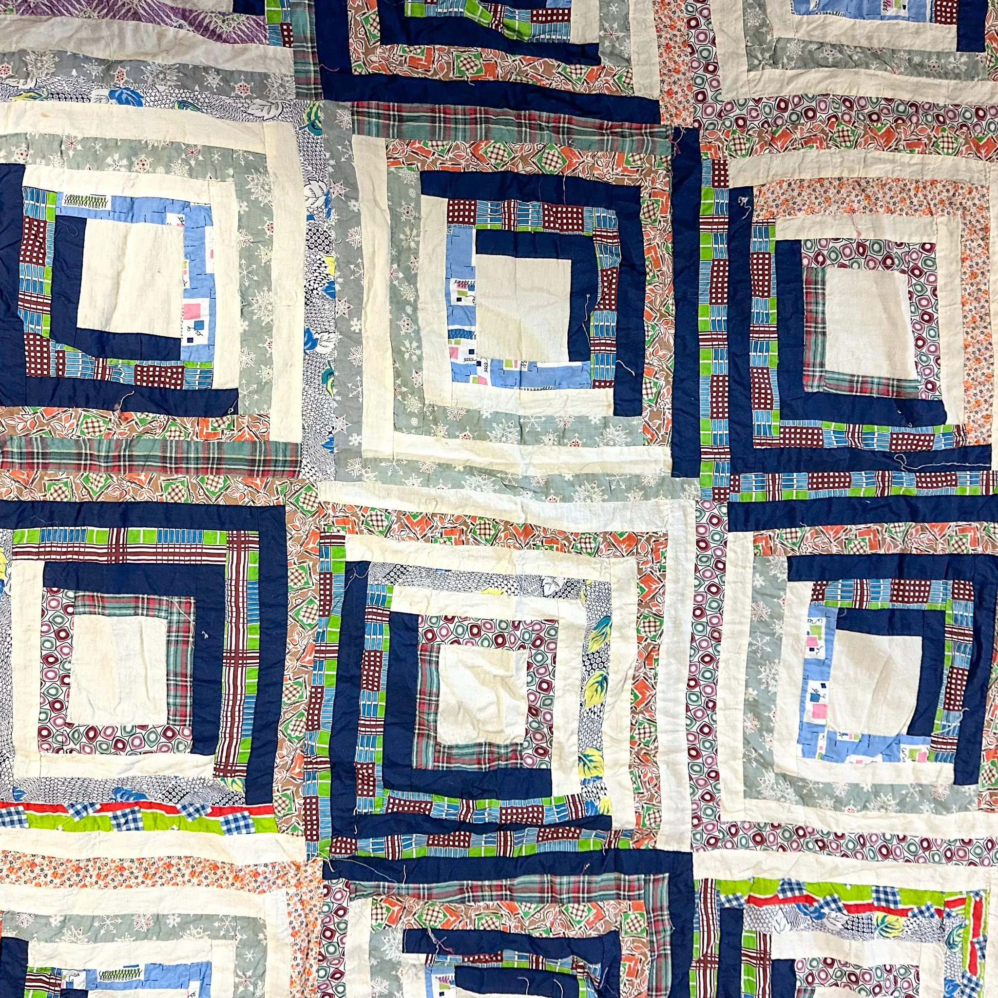 Log Cabin Quilt | Large Totes