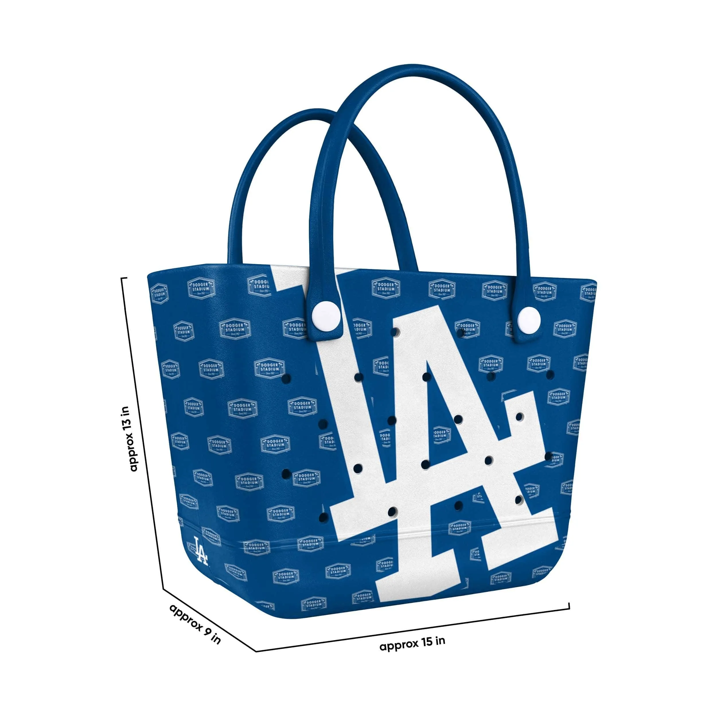 Los Angeles Dodgers MLB Big Logo Mini Print Tailgate Tote Bag (PREORDER - SHIPS MID MARCH)